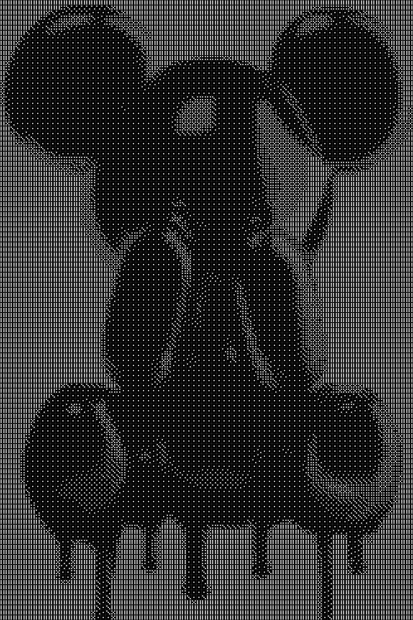 Ballon Mickey Dice Art- Handcrafted Dice Mosaic using 10,000+ Dice, Two Size Options