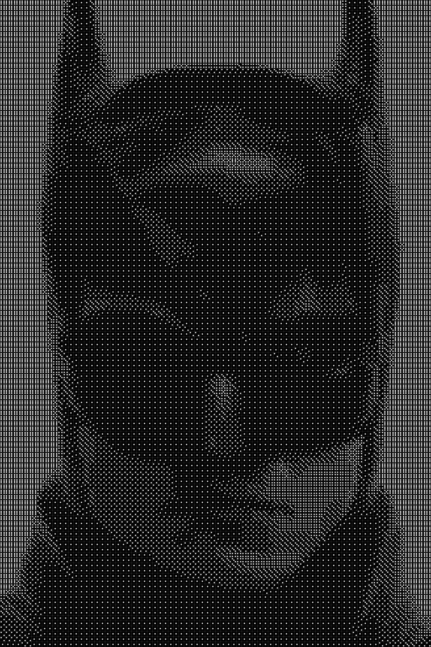 Batman 2 Dice Art- Handcrafted Dice Mosaic using 10,000+ Dice, Two Size Options