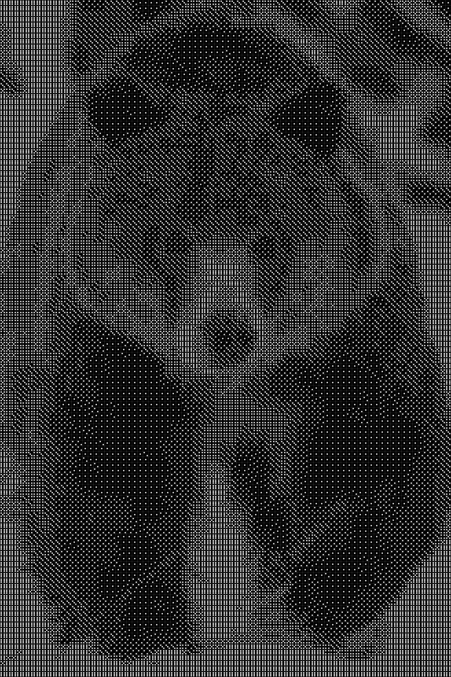 Bear 2 Dice Art- Handcrafted Dice Mosaic using 10,000+ Dice, Two Size Options