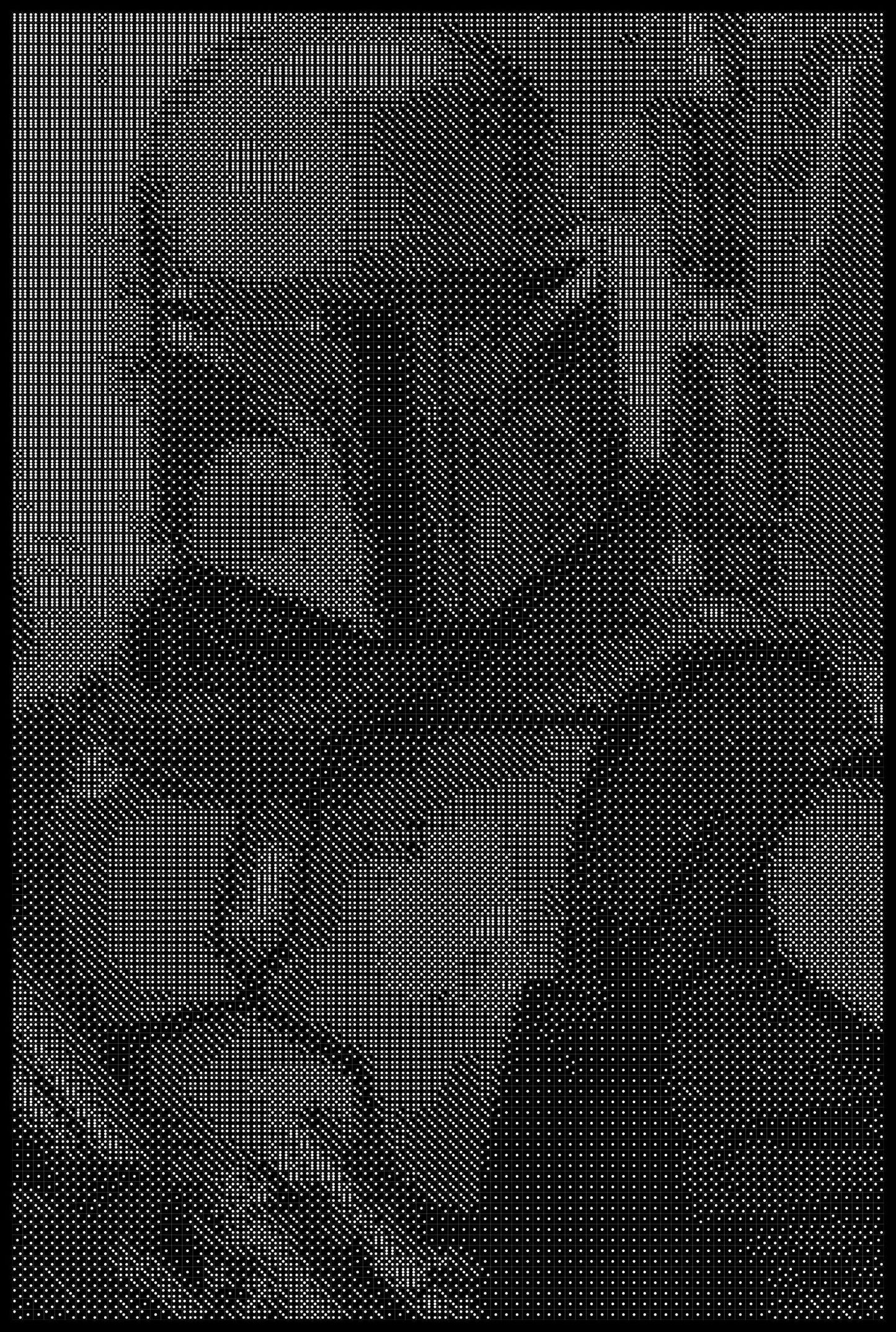 Boba Fett 2 Dice Art- Handcrafted Dice Mosaic using 10,000+ Dice, Two Size Options