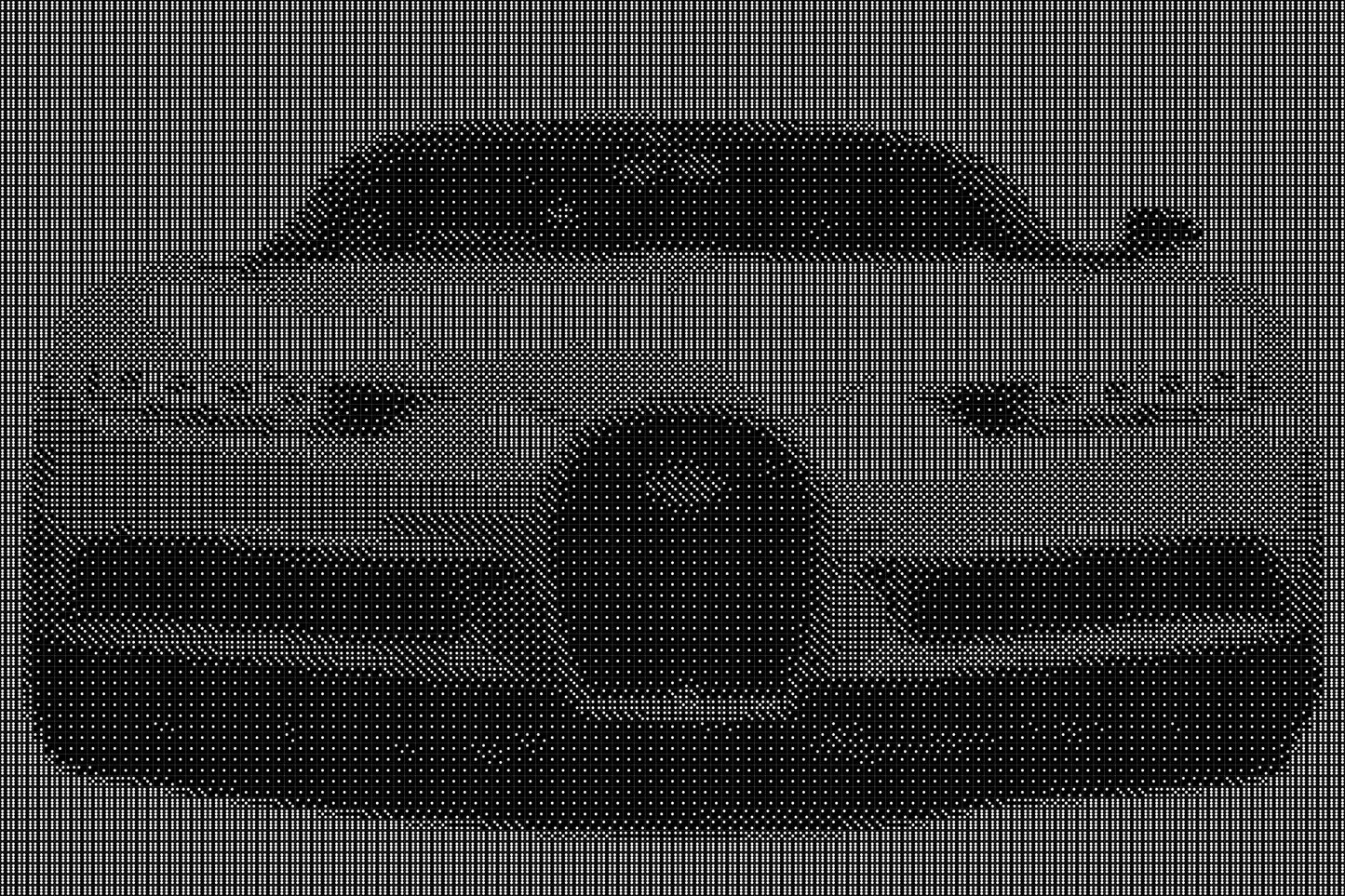 Bugatti 3 Dice Art- Handcrafted Dice Mosaic using 10,000+ Dice, Two Size Options