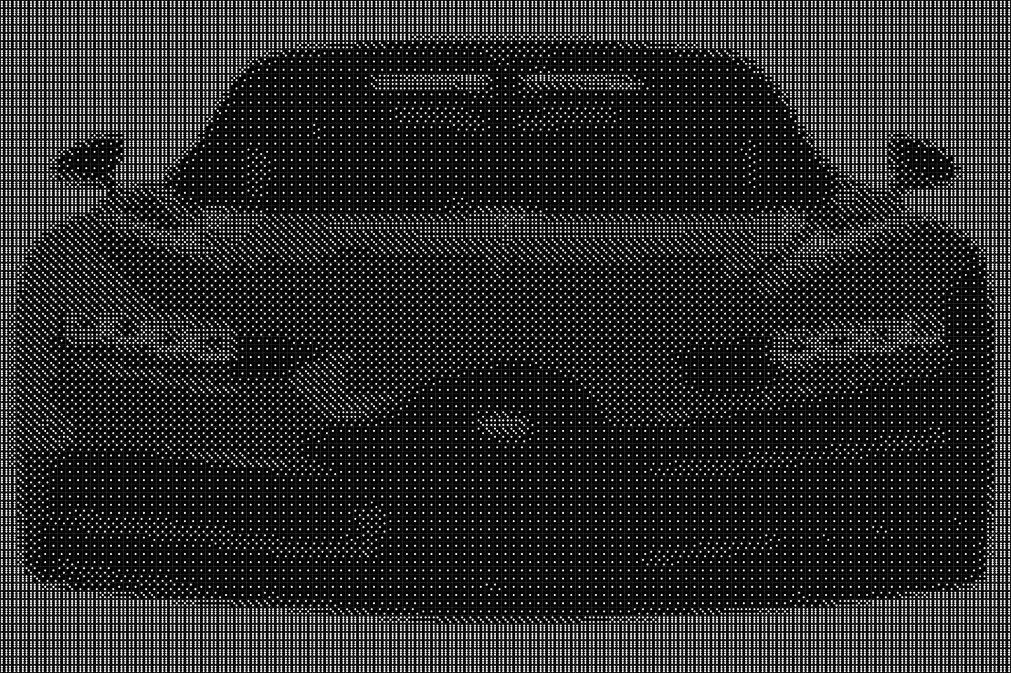 Bugatti 8 Dice Art- Handcrafted Dice Mosaic using 10,000+ Dice, Two Size Options