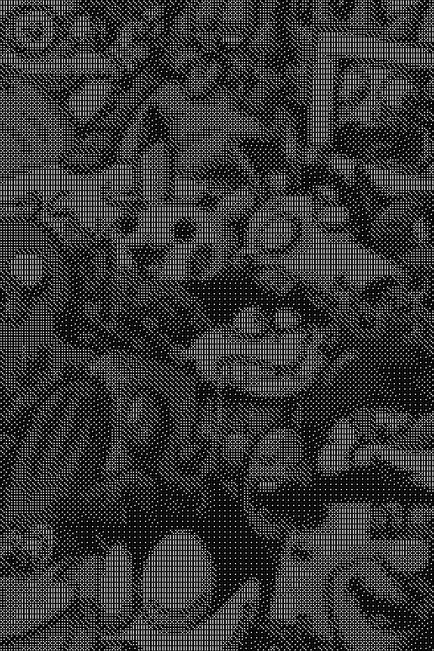 Cartoons Dice Art- Handcrafted Dice Mosaic using 10,000+ Dice, Two Size Options