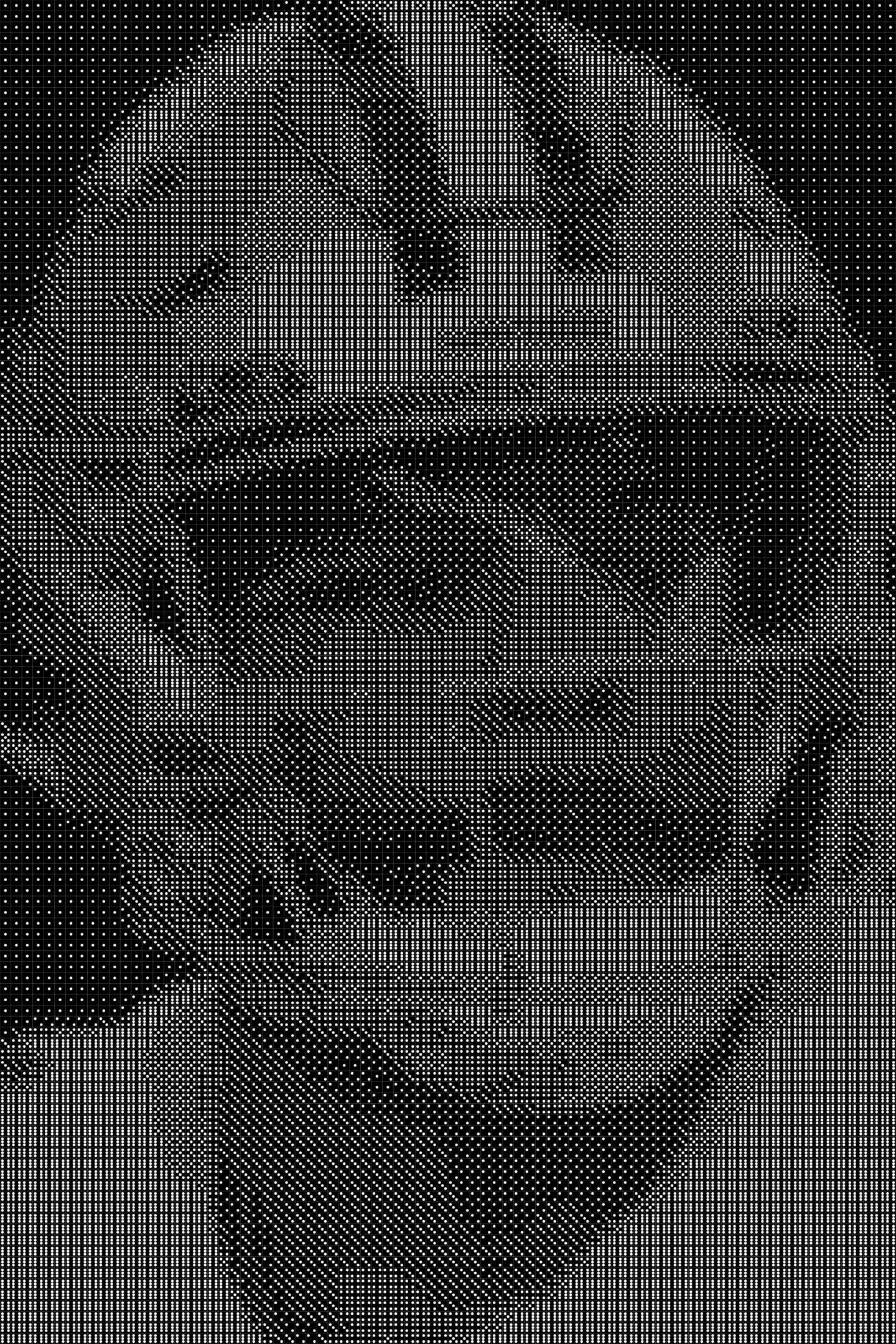 Dak Preskot Dice Art Mosaic Handcrafted Portrait With 10 000 Dice Two dak-preskot-dice-art-mosaic-handcrafted-portrait-with-10-000-dice-two