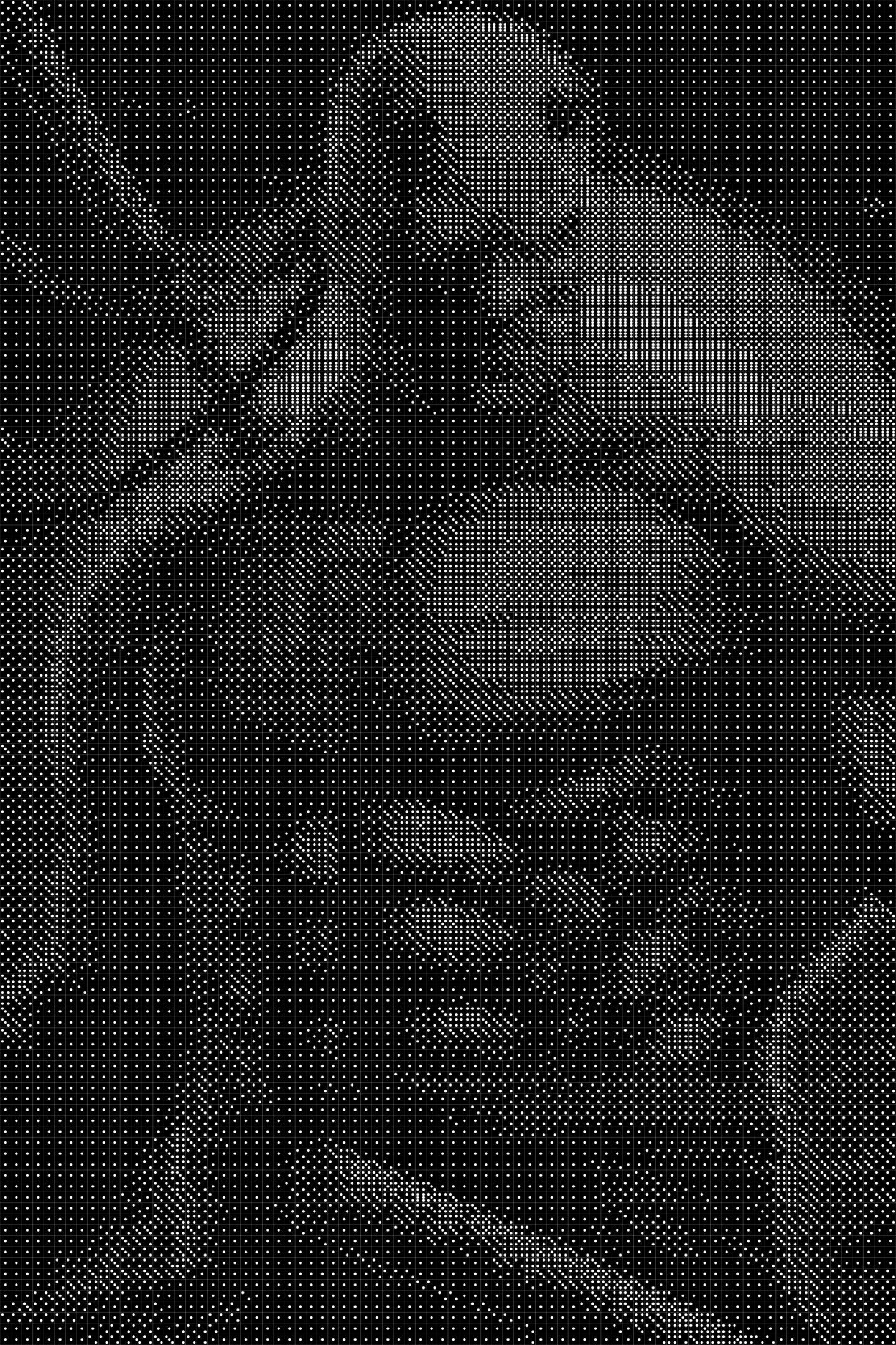 Daredevil Dice Art- Handcrafted Dice Mosaic using 10,000+ Dice, Two Size Options