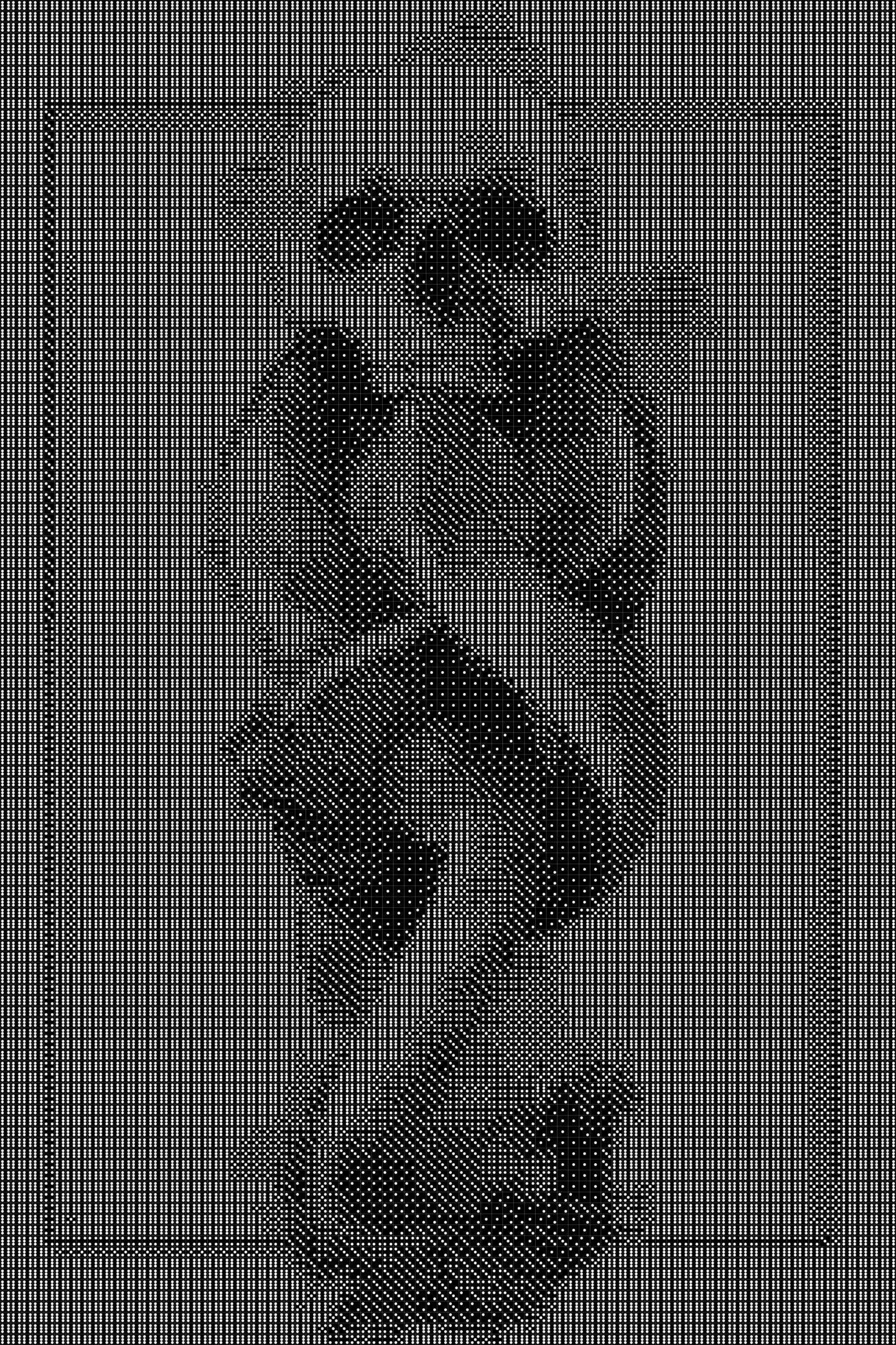 Darkmark Dice Art- Handcrafted Dice Mosaic using 10,000+ Dice, Two Size Options