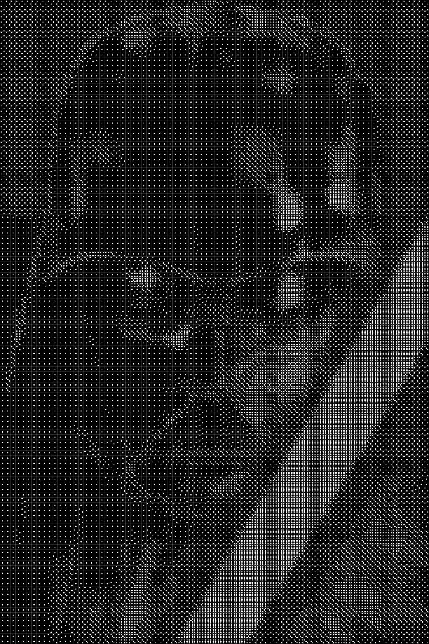 Darth Vader 15 Dice Art- Handcrafted Dice Mosaic using 10,000+ Dice, Two Size Options