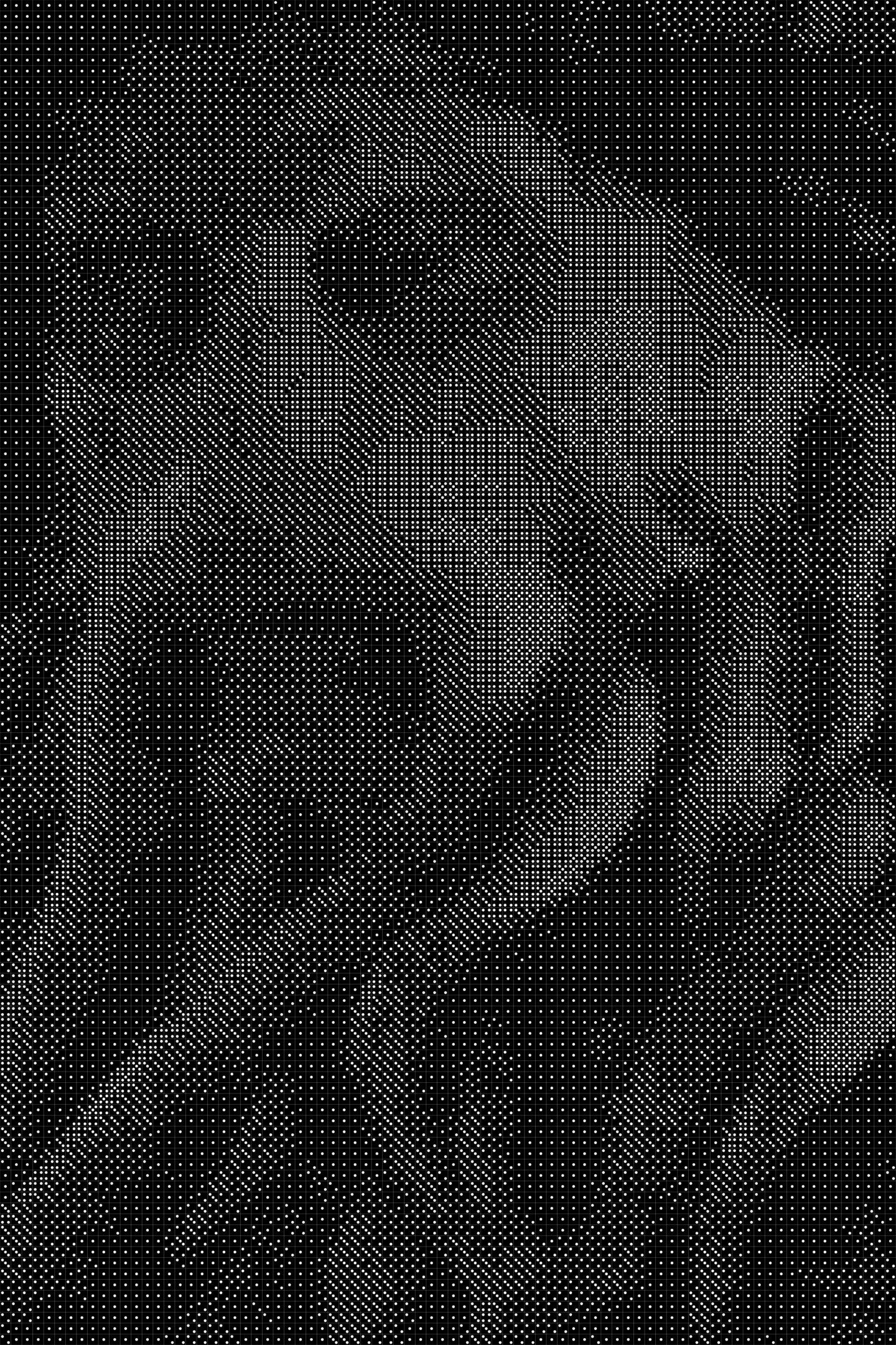 Davy Jones Dice Art- Handcrafted Dice Mosaic using 10,000+ Dice, Two Size Options