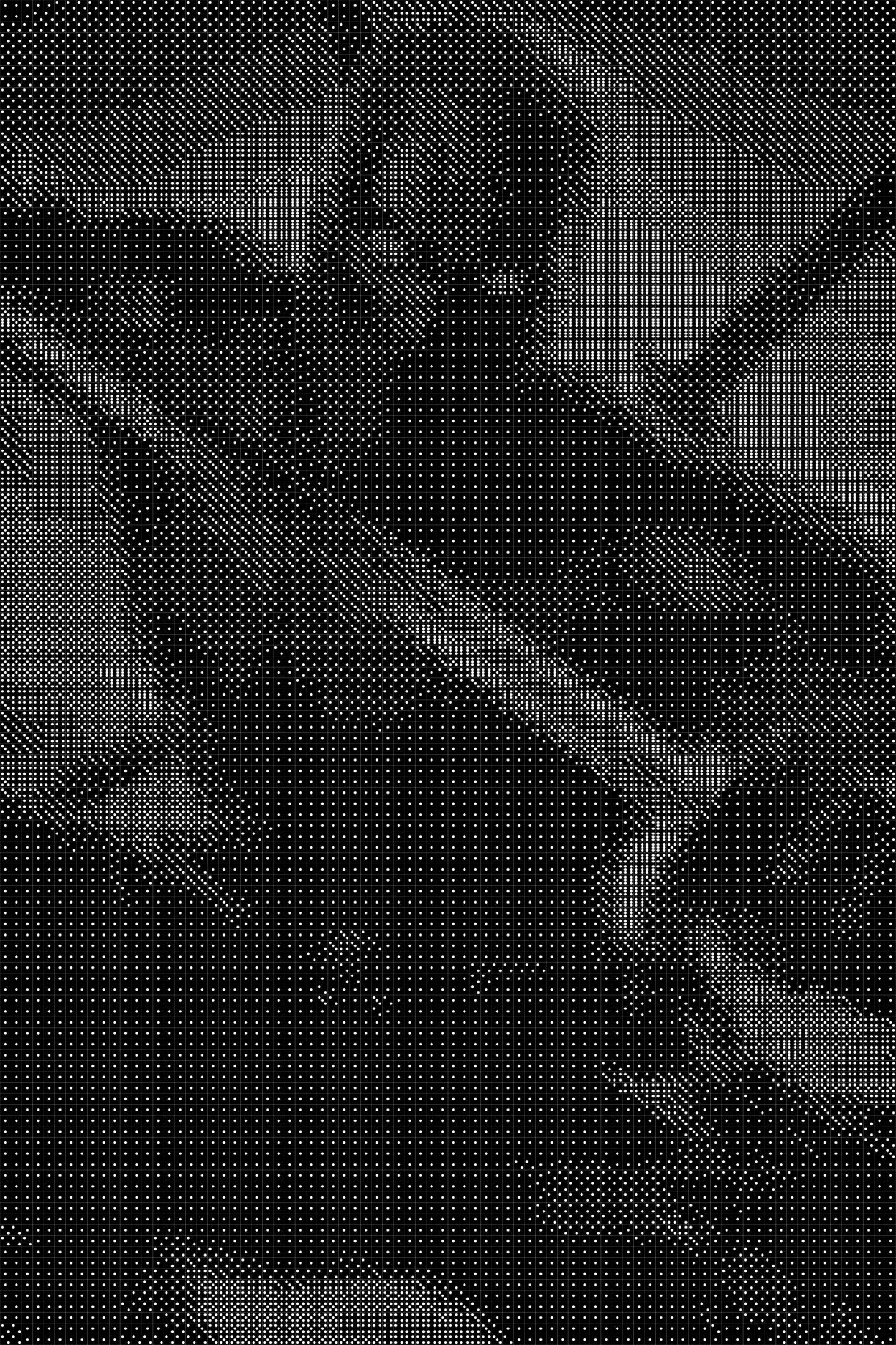 Deadpool 7 Dice Art- Handcrafted Dice Mosaic using 10,000+ Dice, Two Size Options