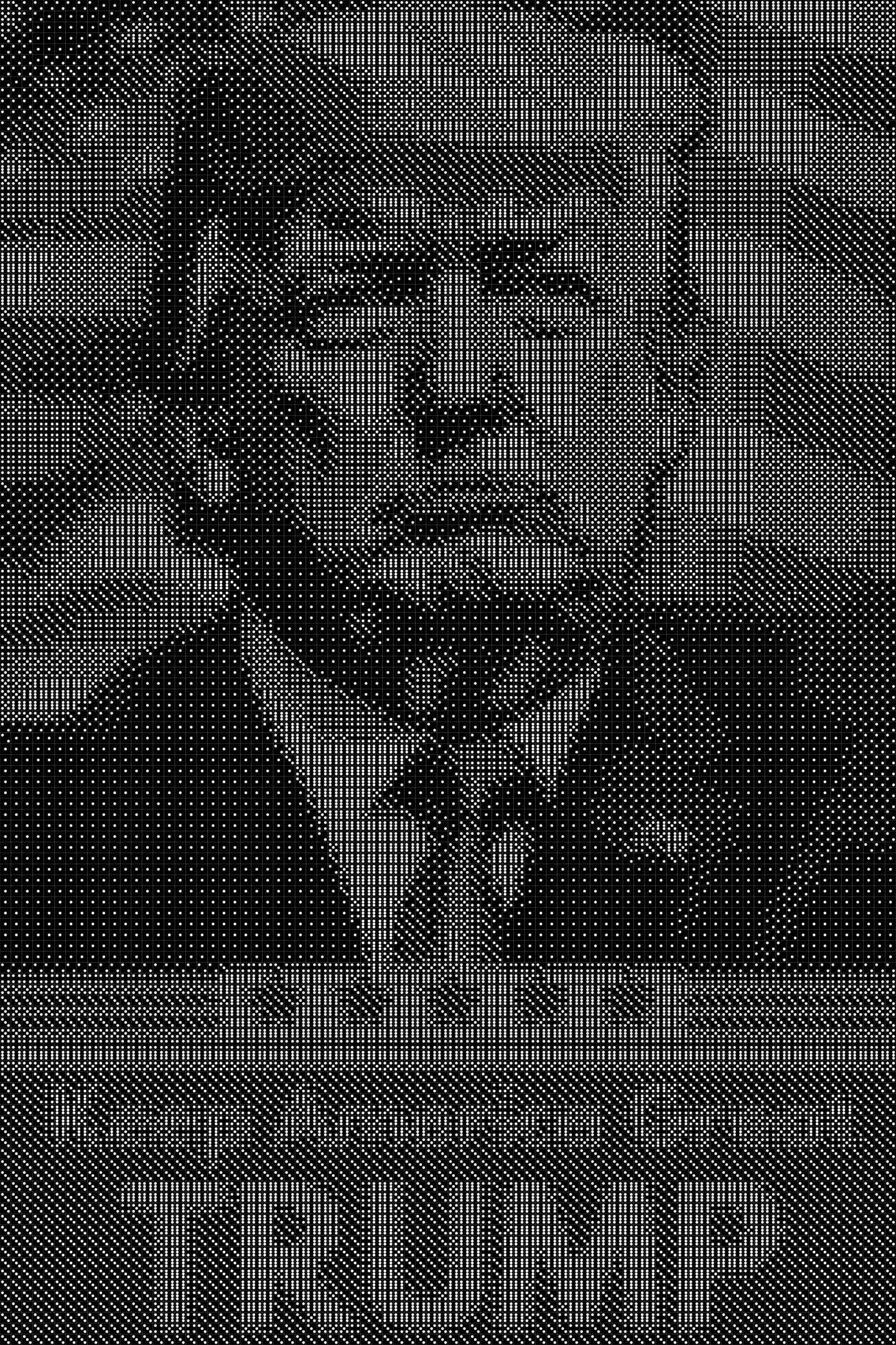 Donald Trump 4 Dice Art- Handcrafted Dice Mosaic using 10,000+ Dice, Two Size Options