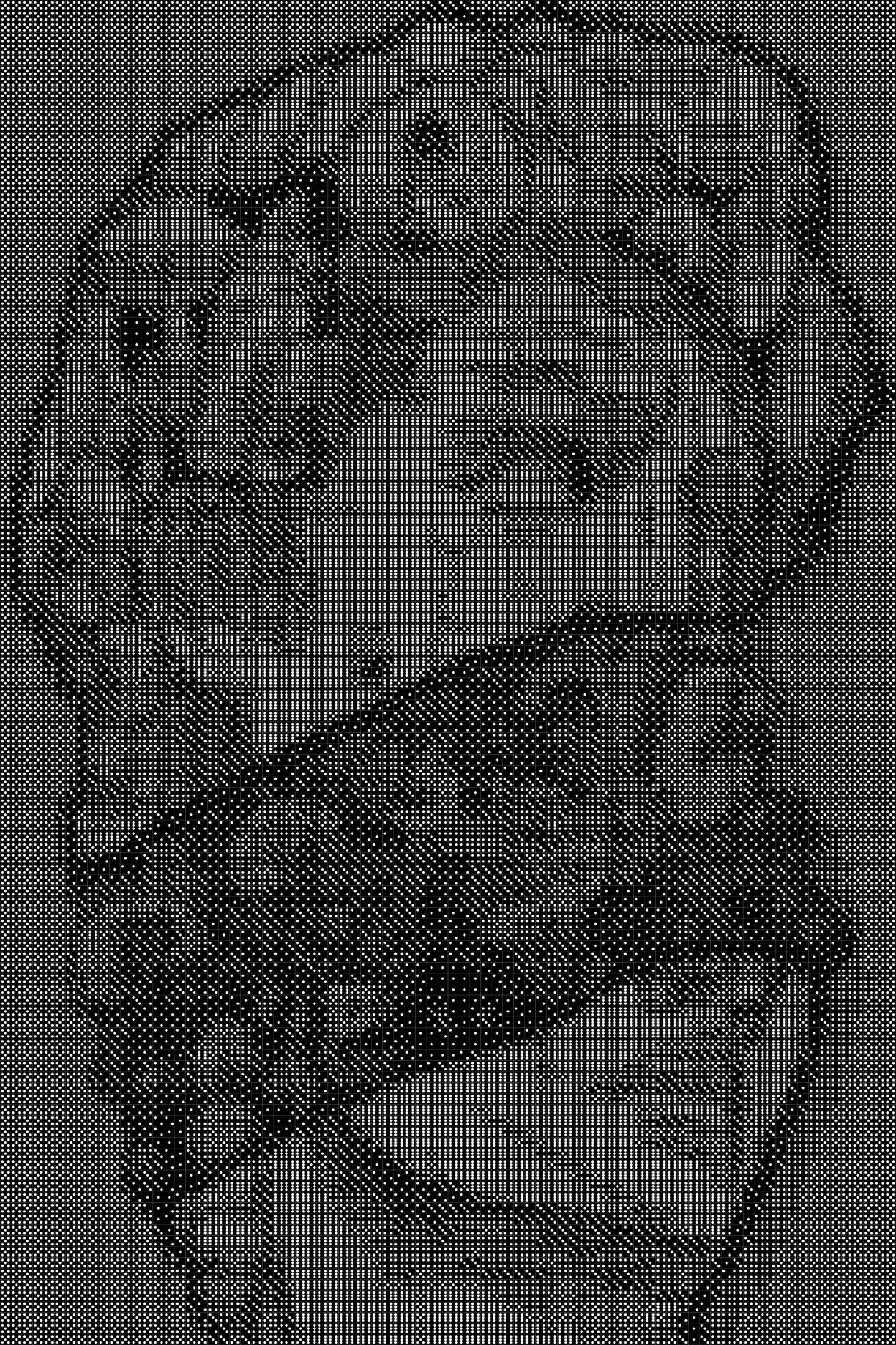 Doodles 4 Dice Art- Handcrafted Dice Mosaic using 10,000+ Dice, Two Size Options