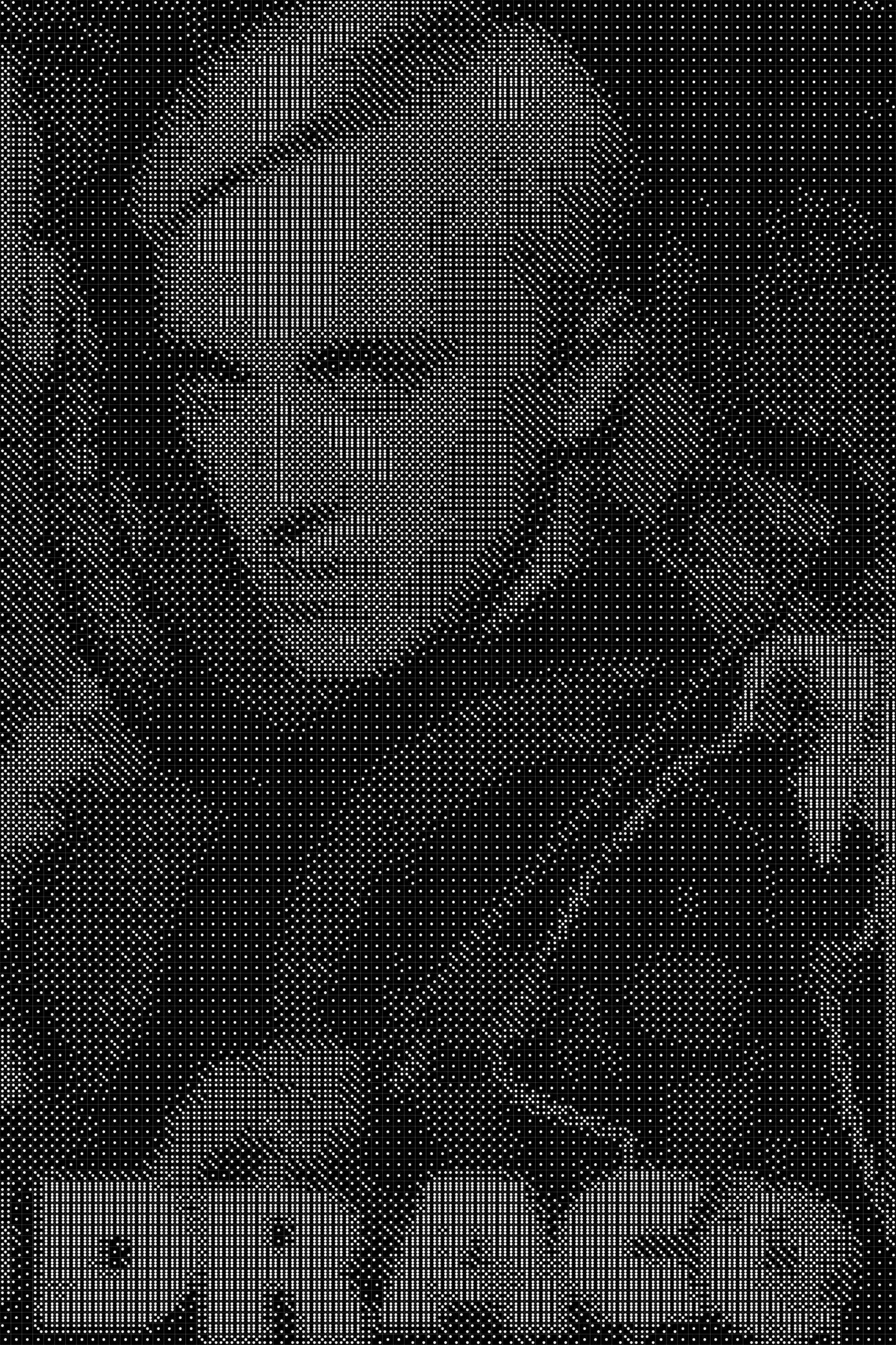 Draco Malfoy Dice Art- Handcrafted Dice Mosaic using 10,000+ Dice, Two Size Options