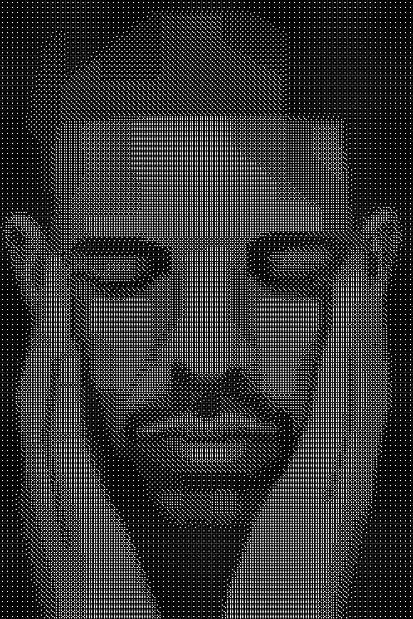 Drake 4 Dice Art- Handcrafted Dice Mosaic using 10,000+ Dice, Two Size Options