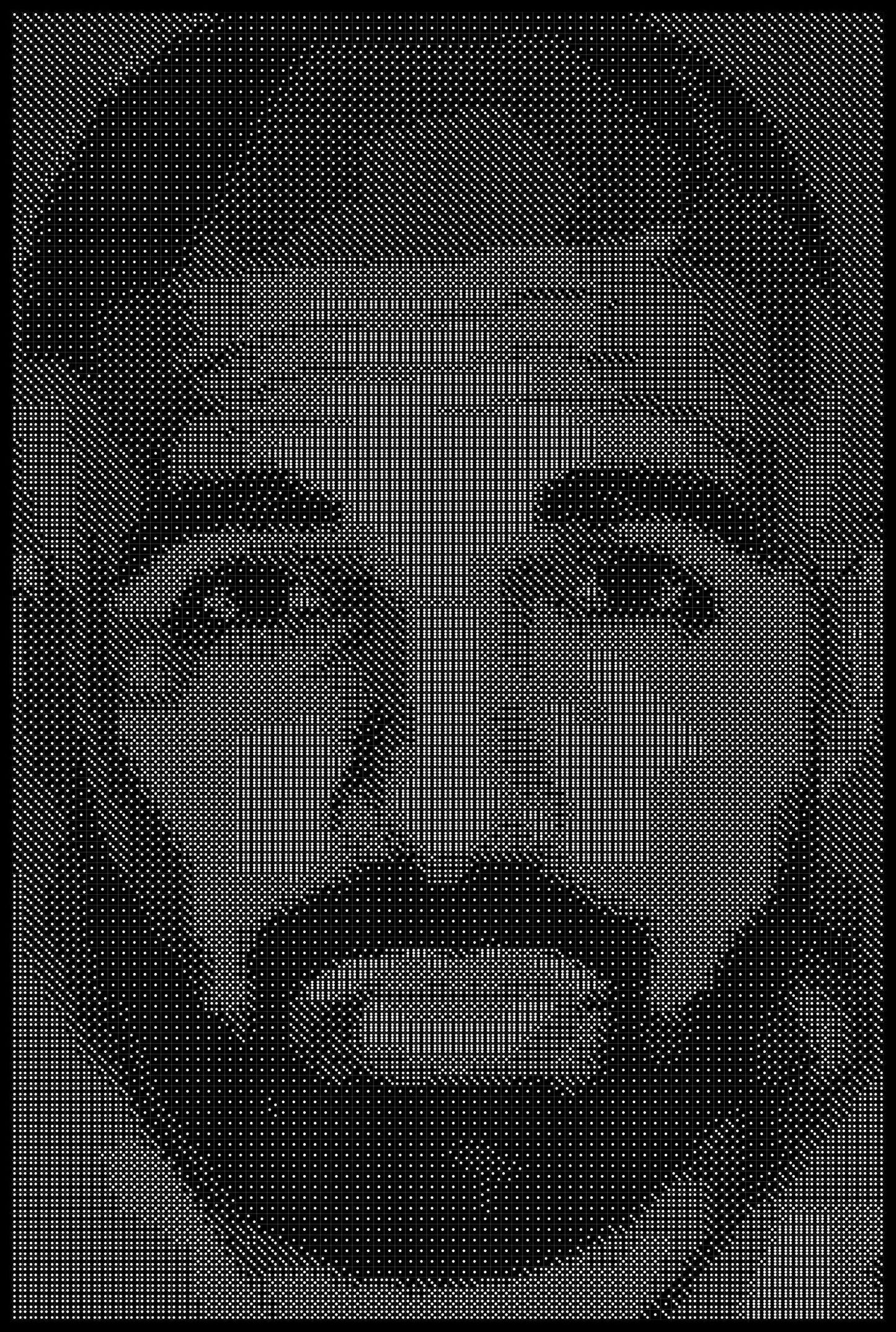 Drake 5 Dice Art- Handcrafted Dice Mosaic using 10,000+ Dice, Two Size Options