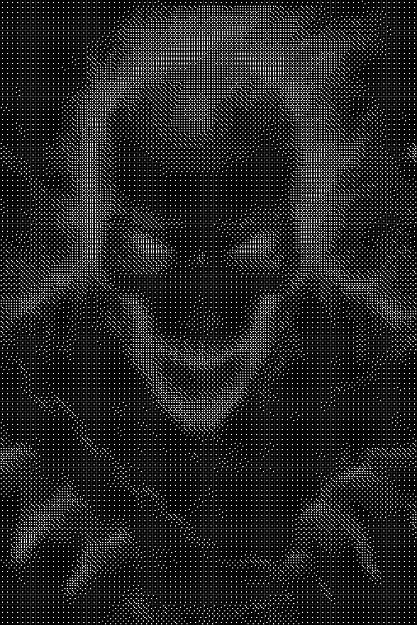 Ghost Rider2 Dice Art- Handcrafted Dice Mosaic using 10,000+ Dice, Two Size Options