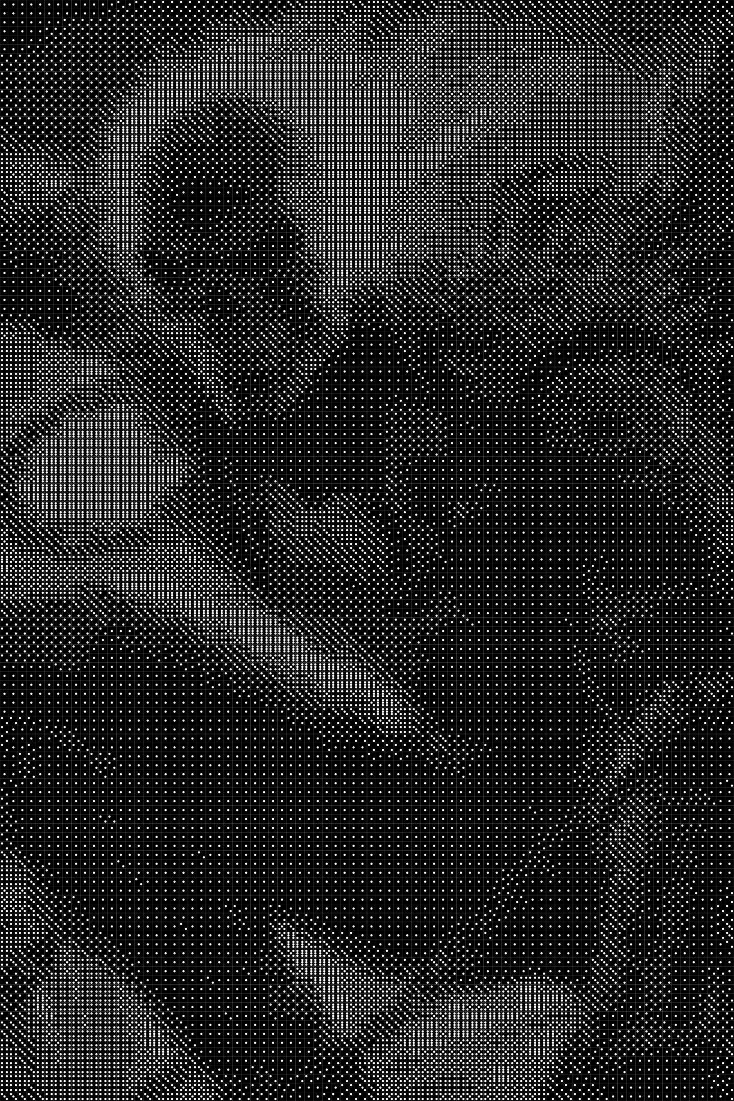 Ghost Rider3 Dice Art- Handcrafted Dice Mosaic using 10,000+ Dice, Two Size Options