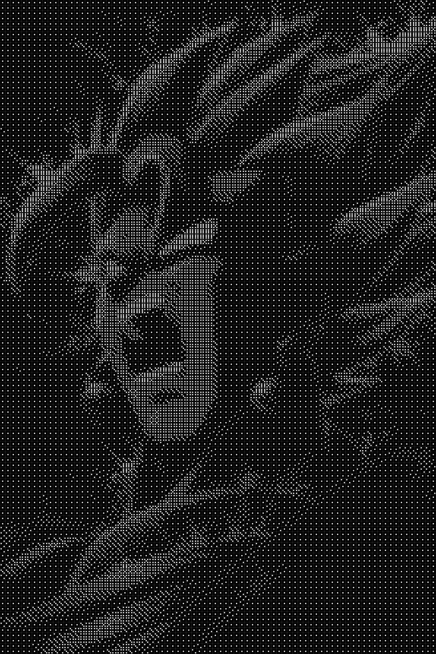 Goku 7 Dice Art- Handcrafted Dice Mosaic using 10,000+ Dice, Two Size Options