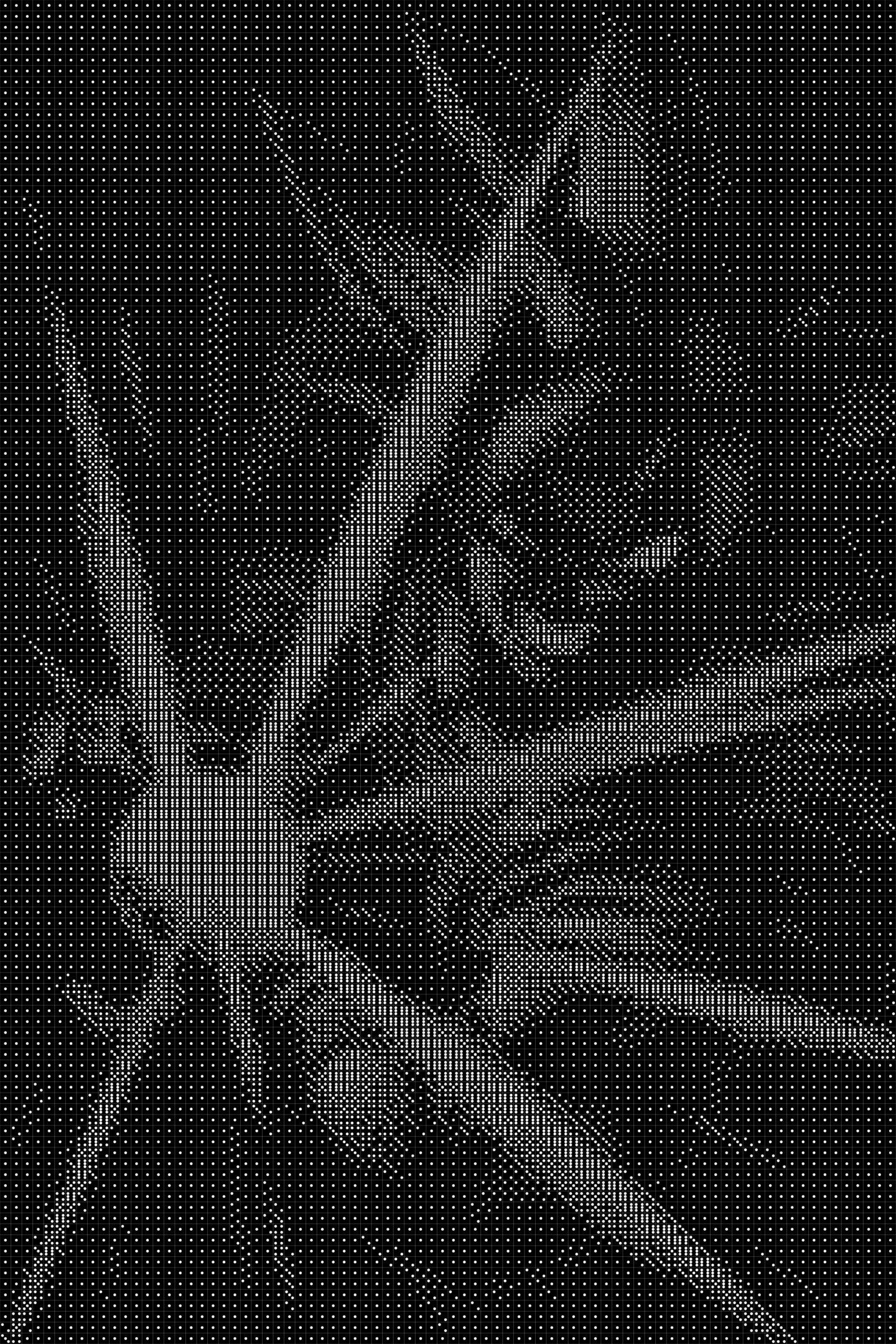 Goku 8 Dice Art- Handcrafted Dice Mosaic using 10,000+ Dice, Two Size Options