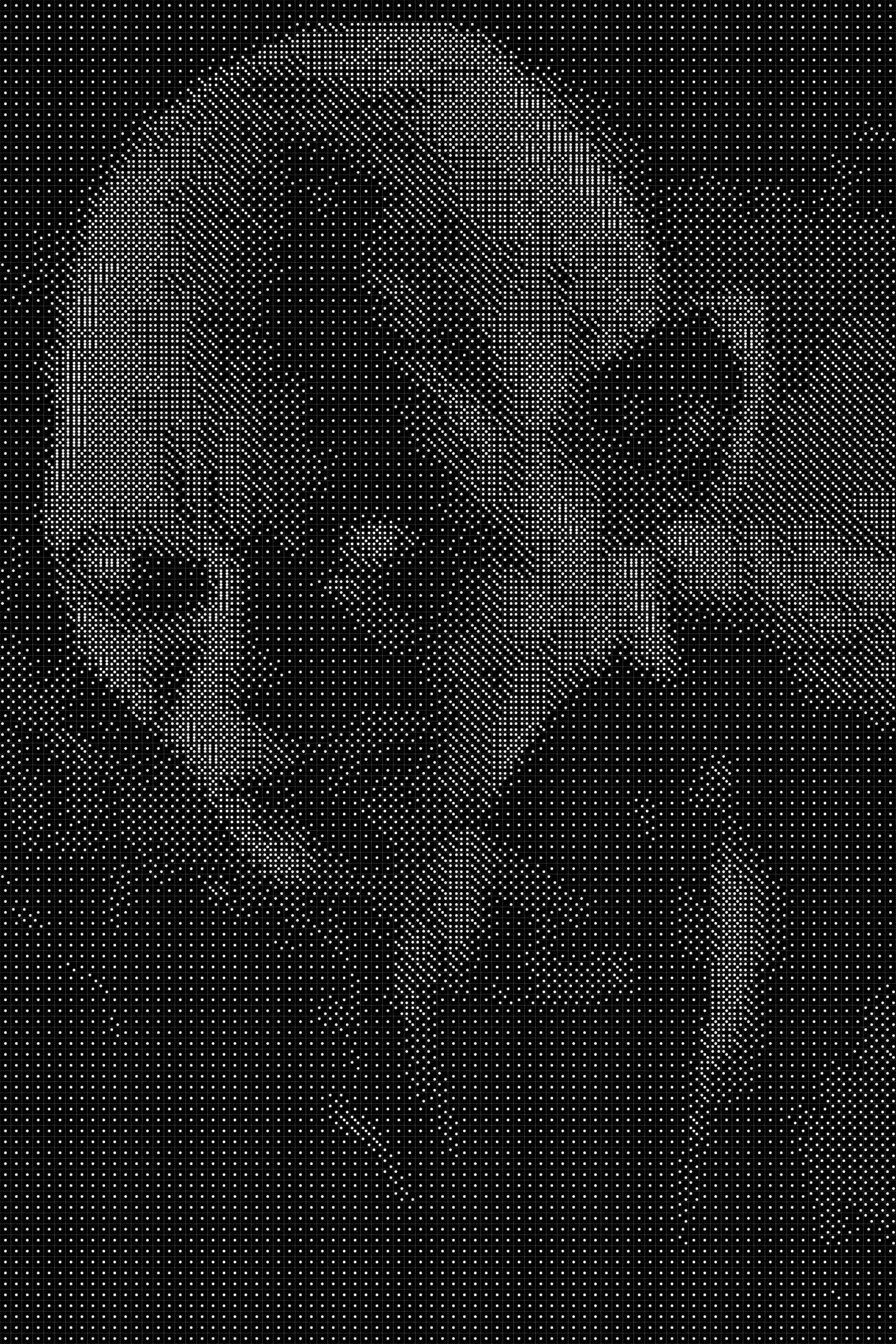 Gollum 2 Dice Art- Handcrafted Dice Mosaic using 10,000+ Dice, Two Size Options