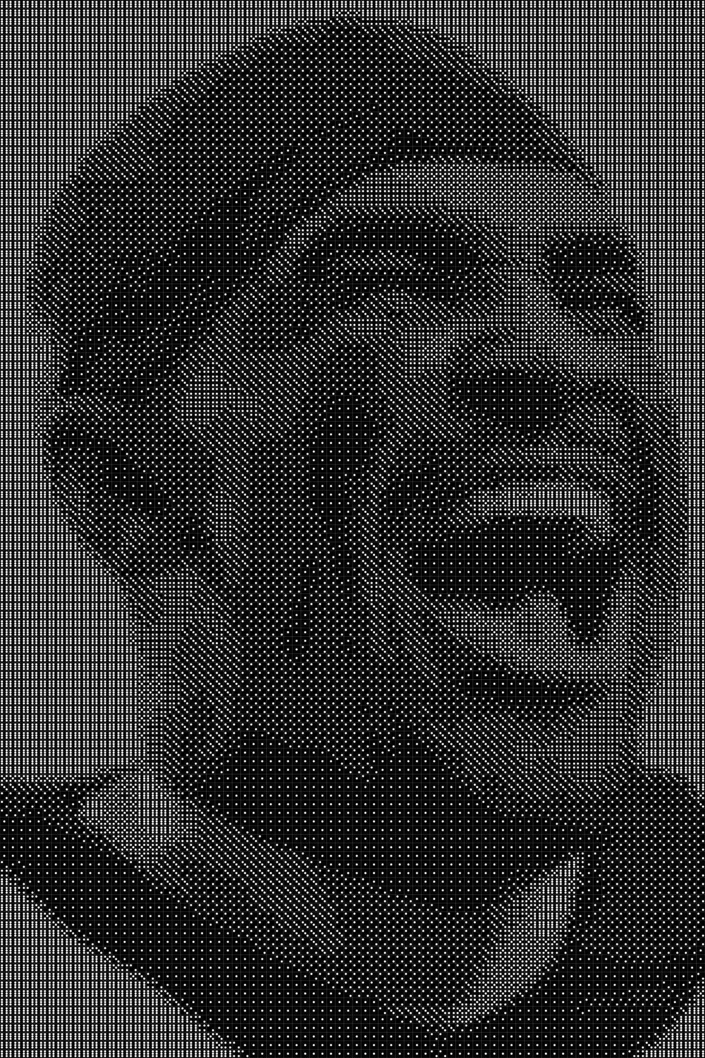 Jalen Hurts Dice Art- Handcrafted Dice Mosaic using 10,000+ Dice, Two Size Options