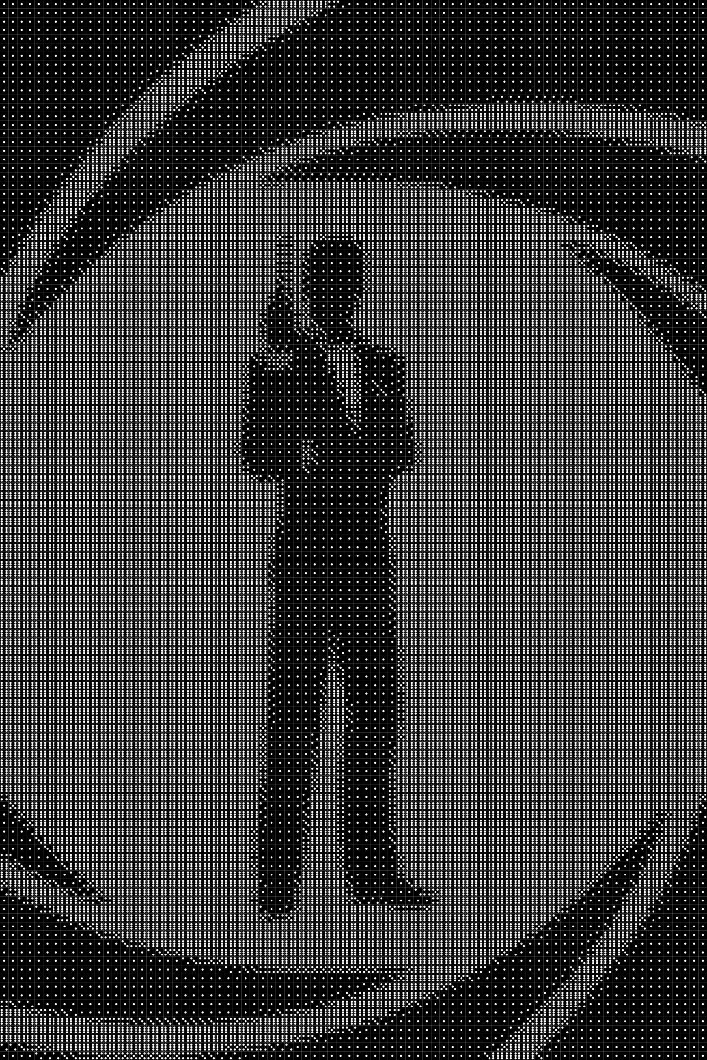 James Bond 4 Dice Art- Handcrafted Dice Mosaic using 10,000+ Dice, Two Size Options