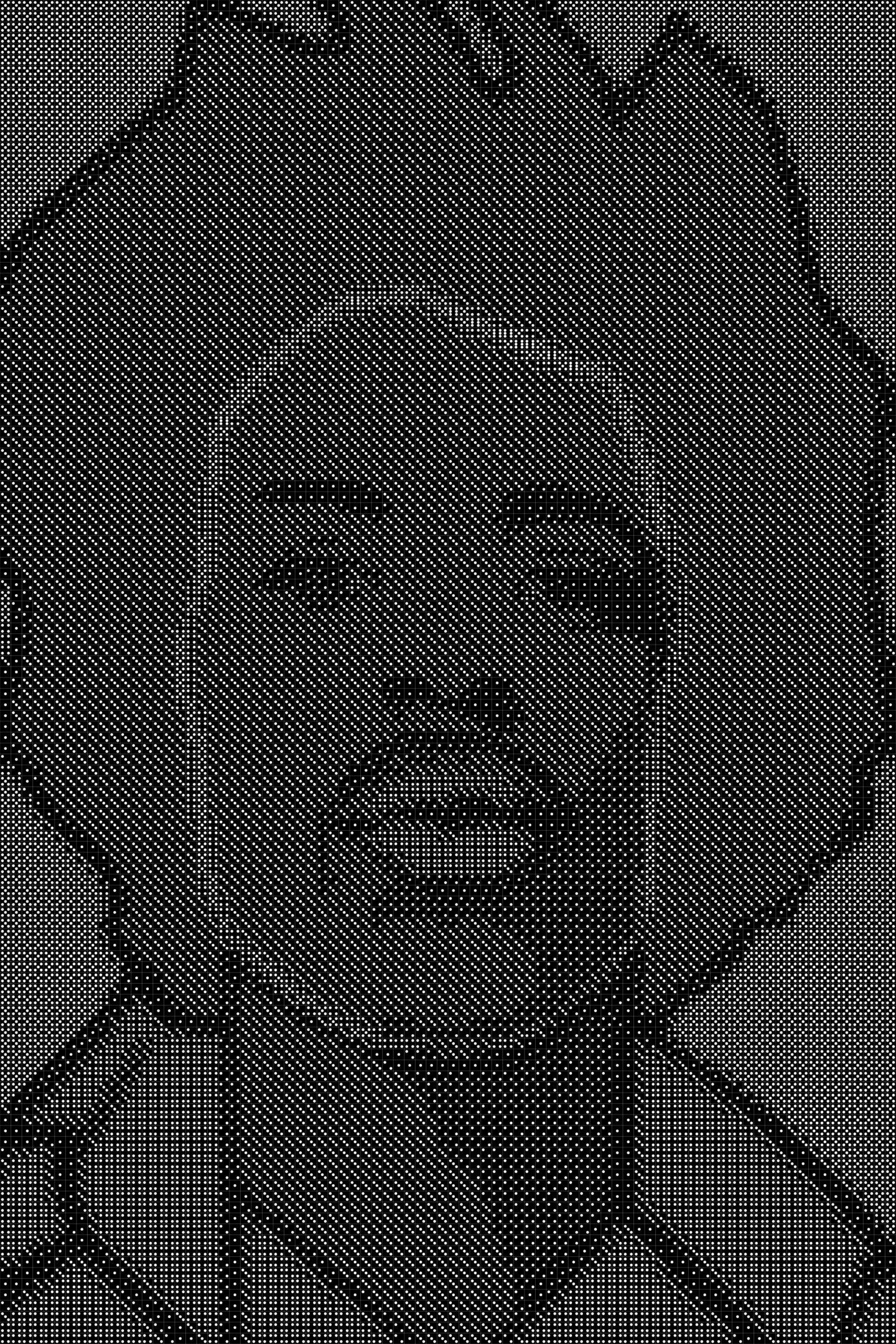 Jimi Hendrix 6 Dice Art- Handcrafted Dice Mosaic using 10,000+ Dice, Two Size Options