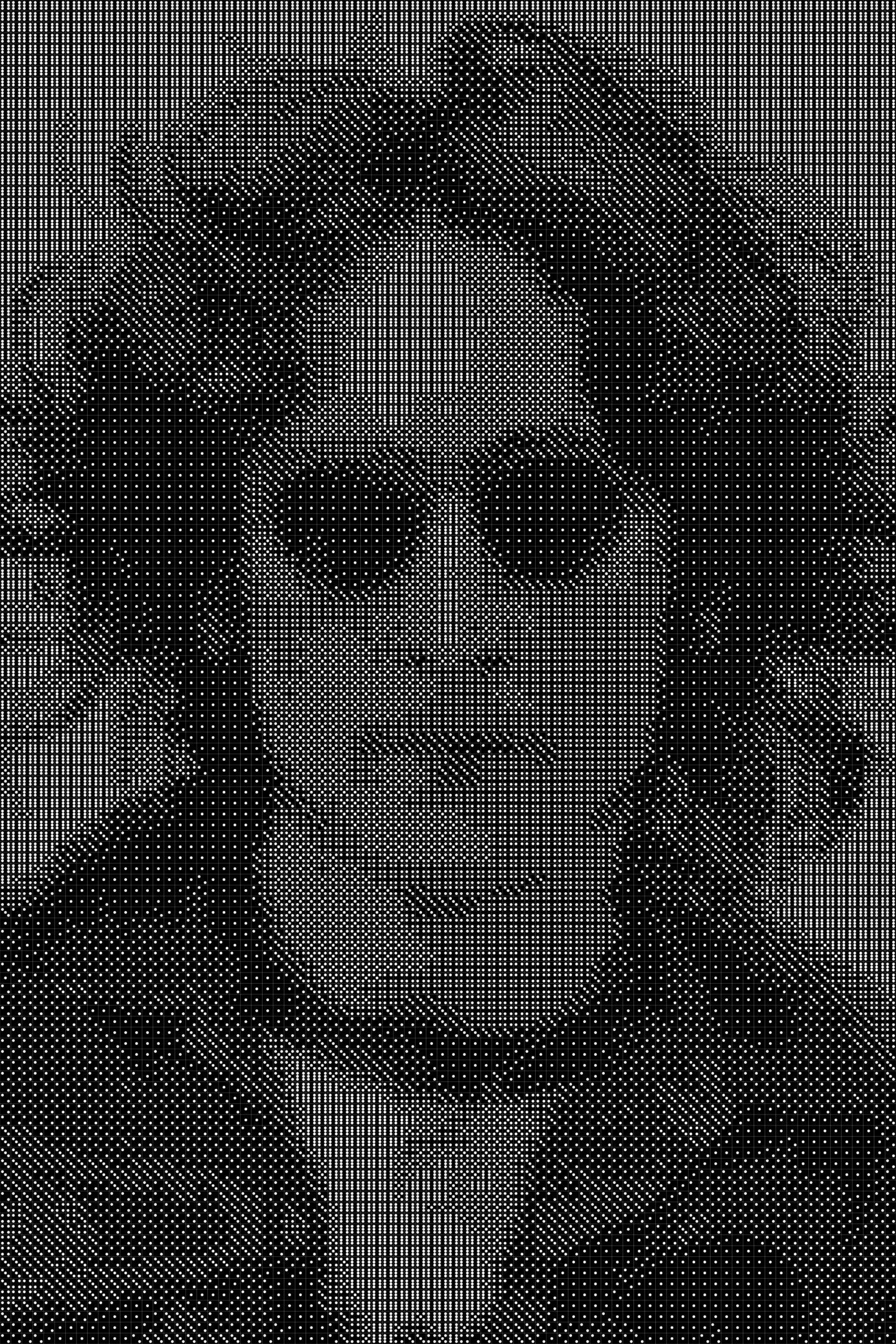 John Lennon 4 Dice Art- Handcrafted Dice Mosaic using 10,000+ Dice, Two Size Options