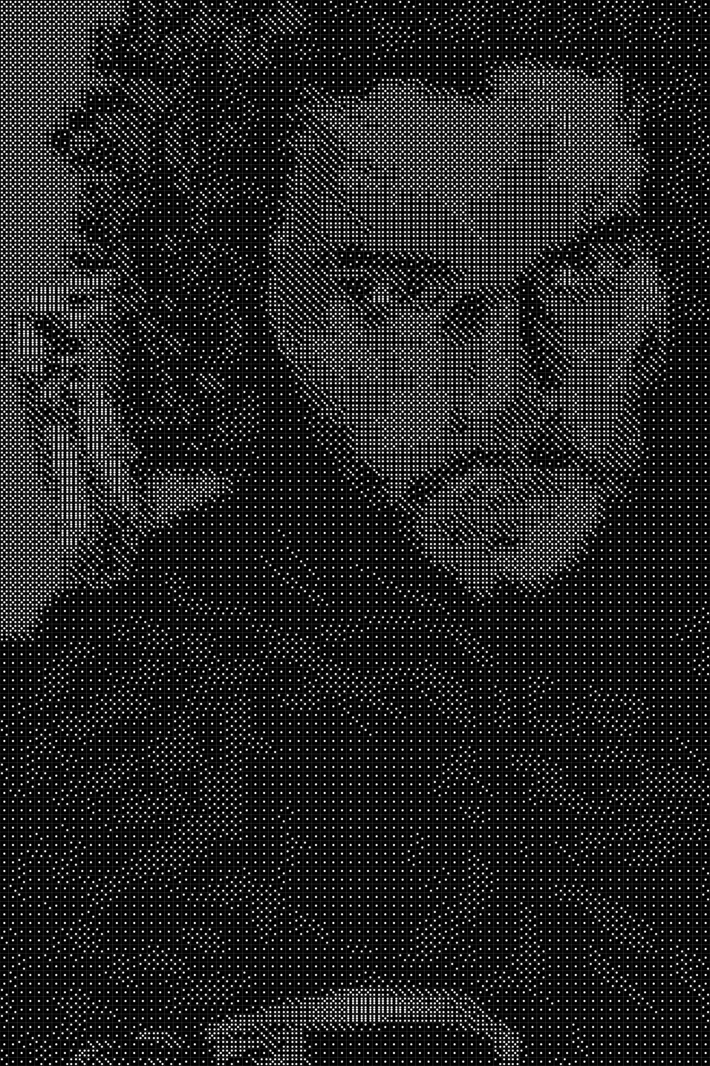 Jon Snow 2 Dice Art- Handcrafted Dice Mosaic using 10,000+ Dice, Two Size Options