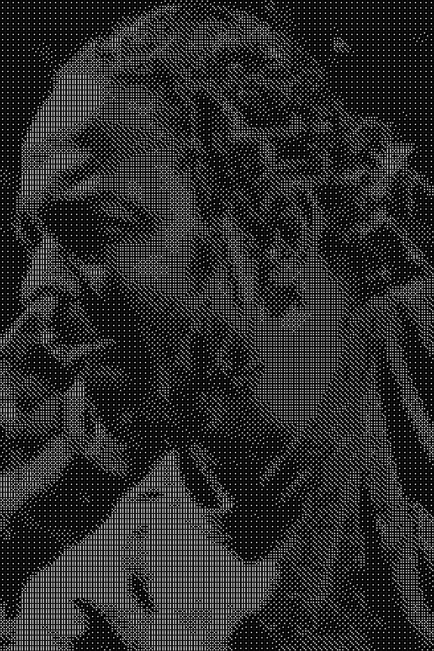 Kendrick Lamar Dice Art- Handcrafted Dice Mosaic using 10,000+ Dice, Two Size Options