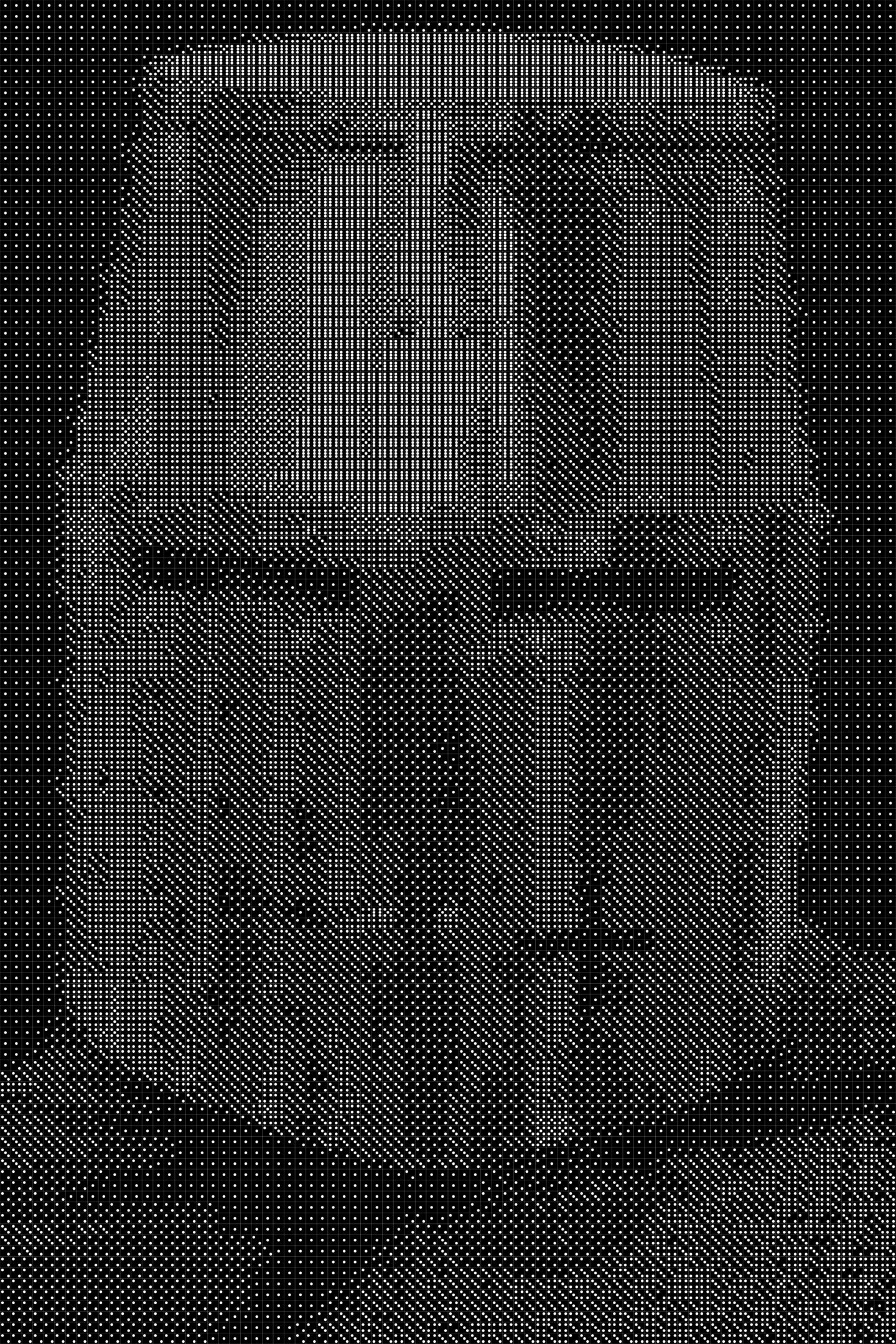 Knight 2 Dice Art- Handcrafted Dice Mosaic using 10,000+ Dice, Two Size Options