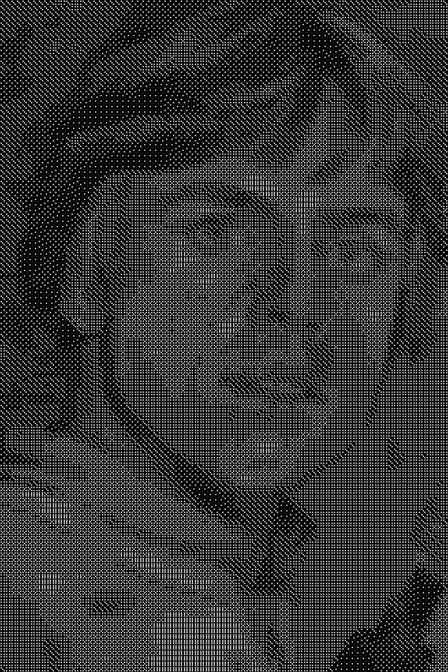 Luke Skywalker Dice Art- Handcrafted Dice Mosaic using 10,000+ Dice, Two Size Options