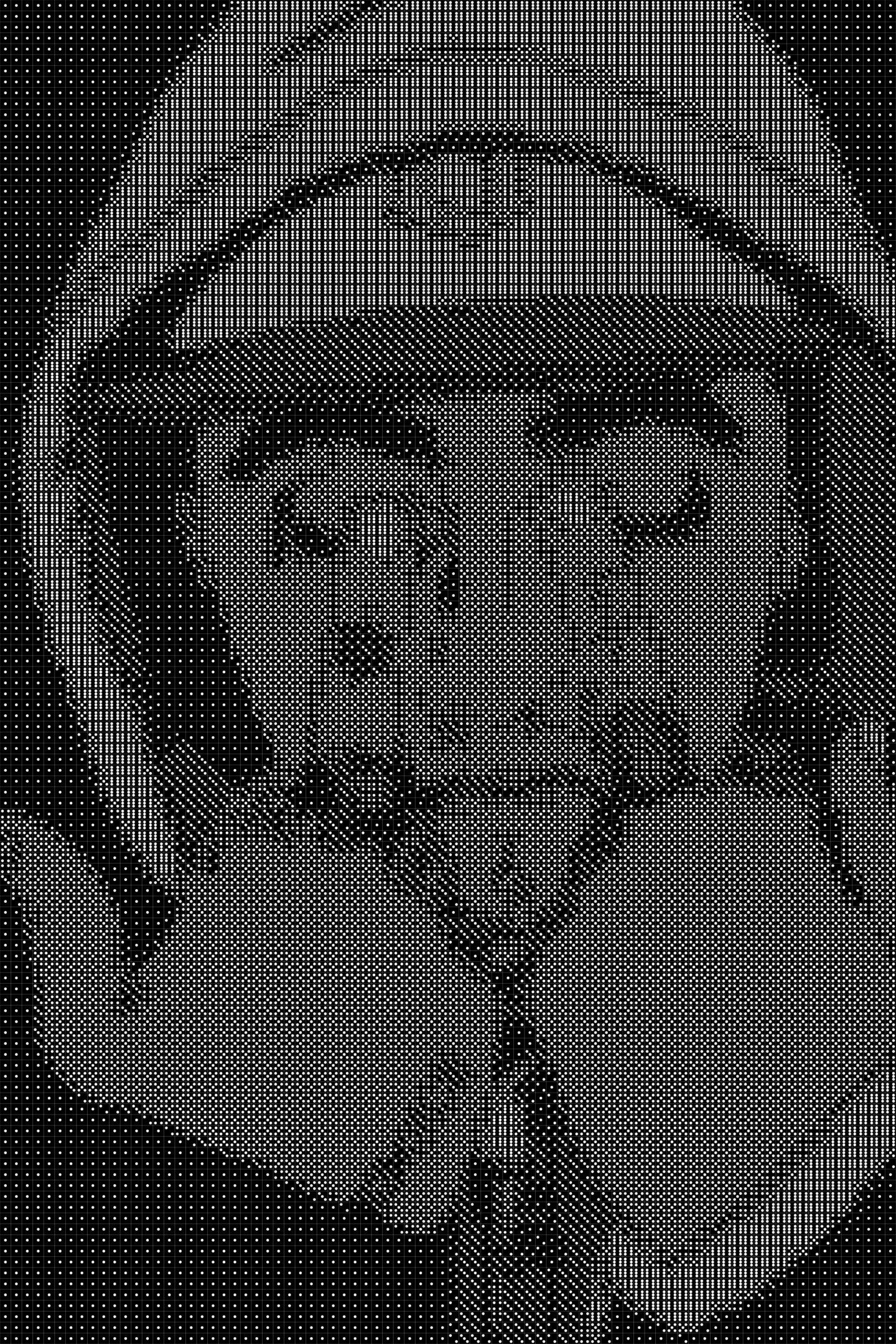 Mac Miller 5 Dice Art- Handcrafted Dice Mosaic using 10,000+ Dice, Two Size Options
