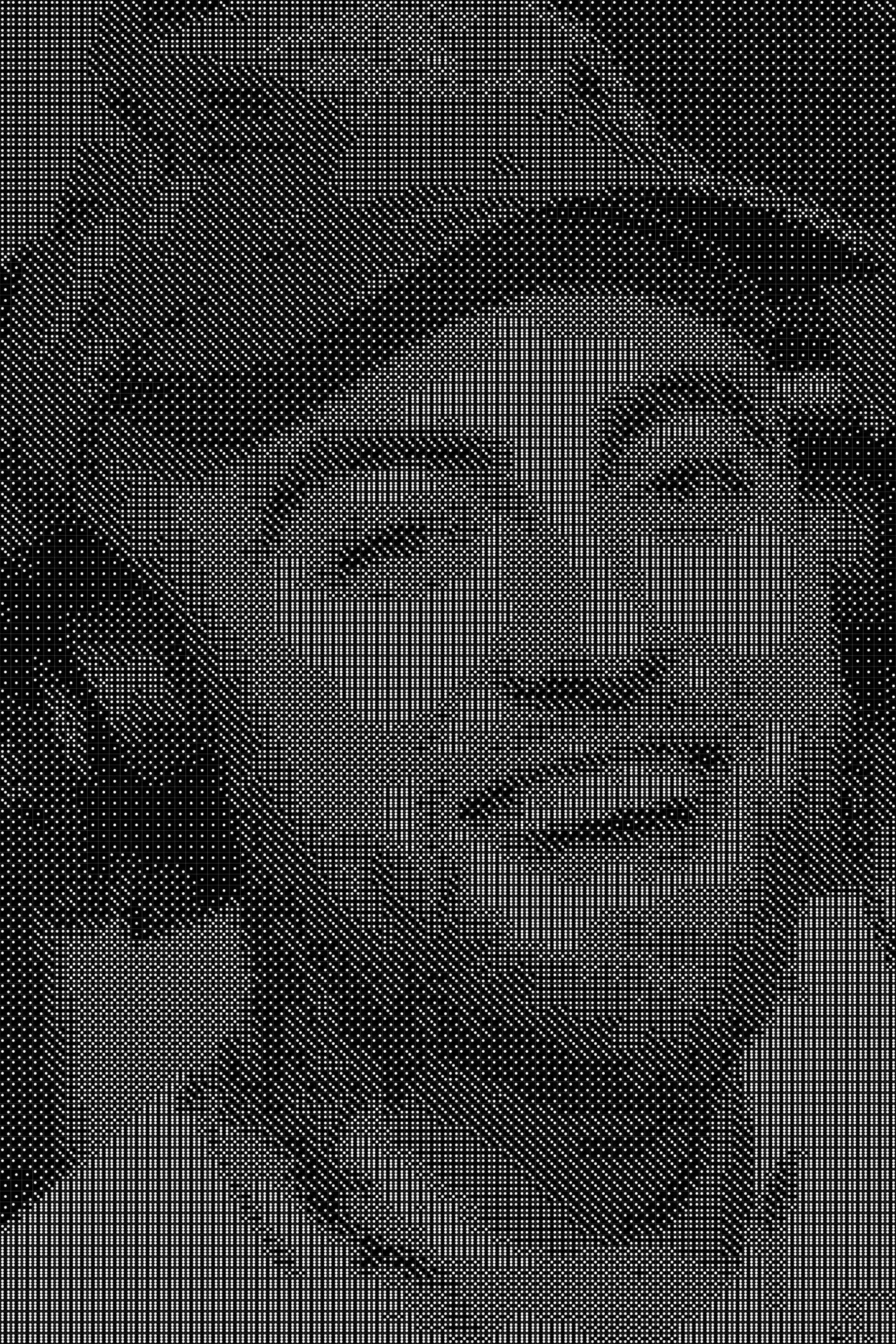 Mac Miller Dice Art- Handcrafted Dice Mosaic using 10,000+ Dice, Two Size Options