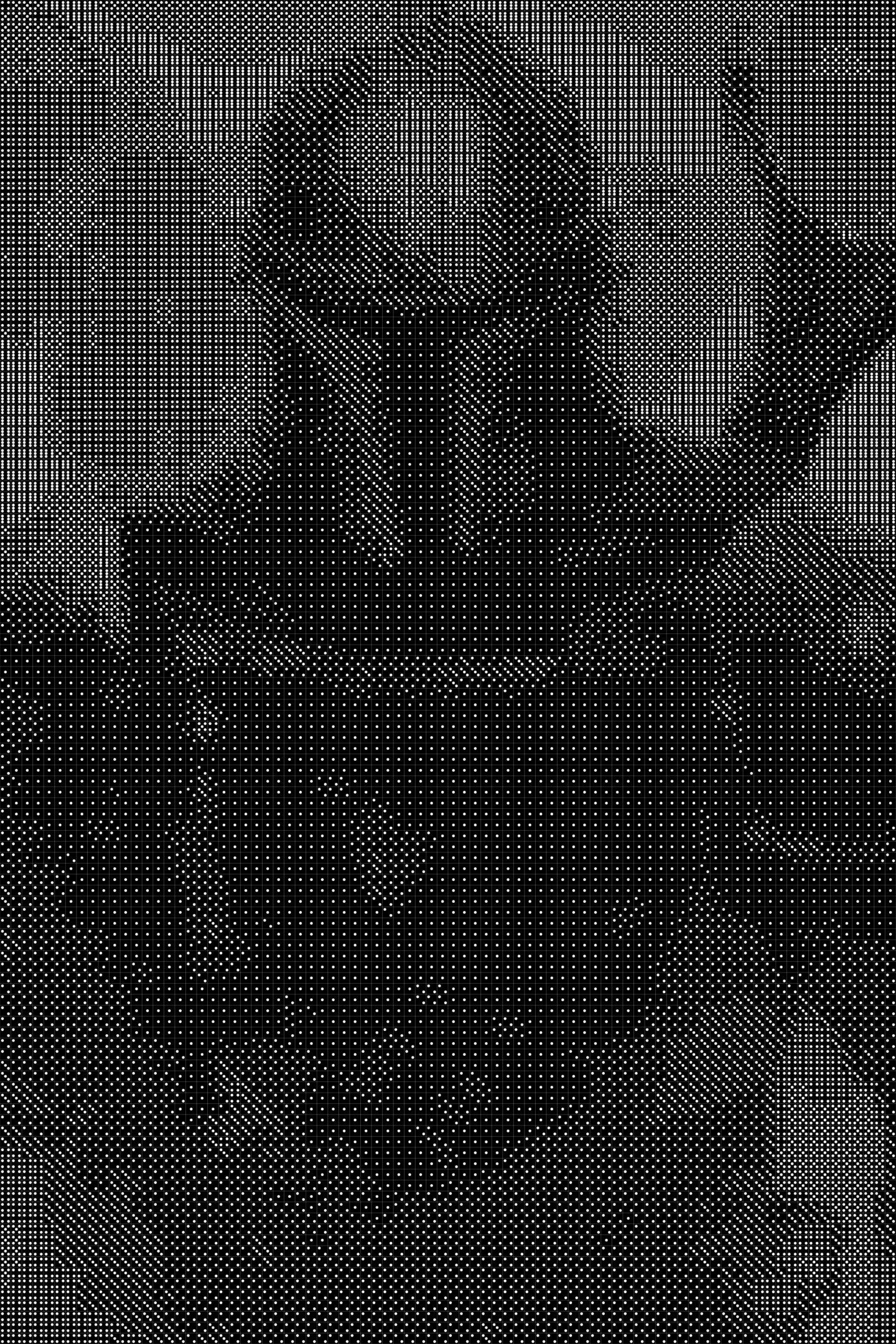 Mandalorian 4 Dice Art- Handcrafted Dice Mosaic using 10,000+ Dice, Two Size Options