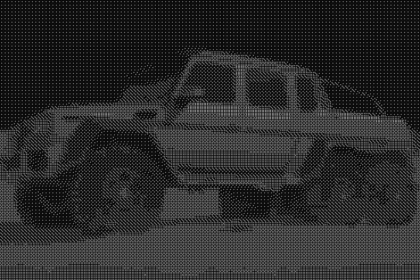Mercedes 6x6 2 Dice Art- Handcrafted Dice Mosaic using 10,000+ Dice, Two Size Options