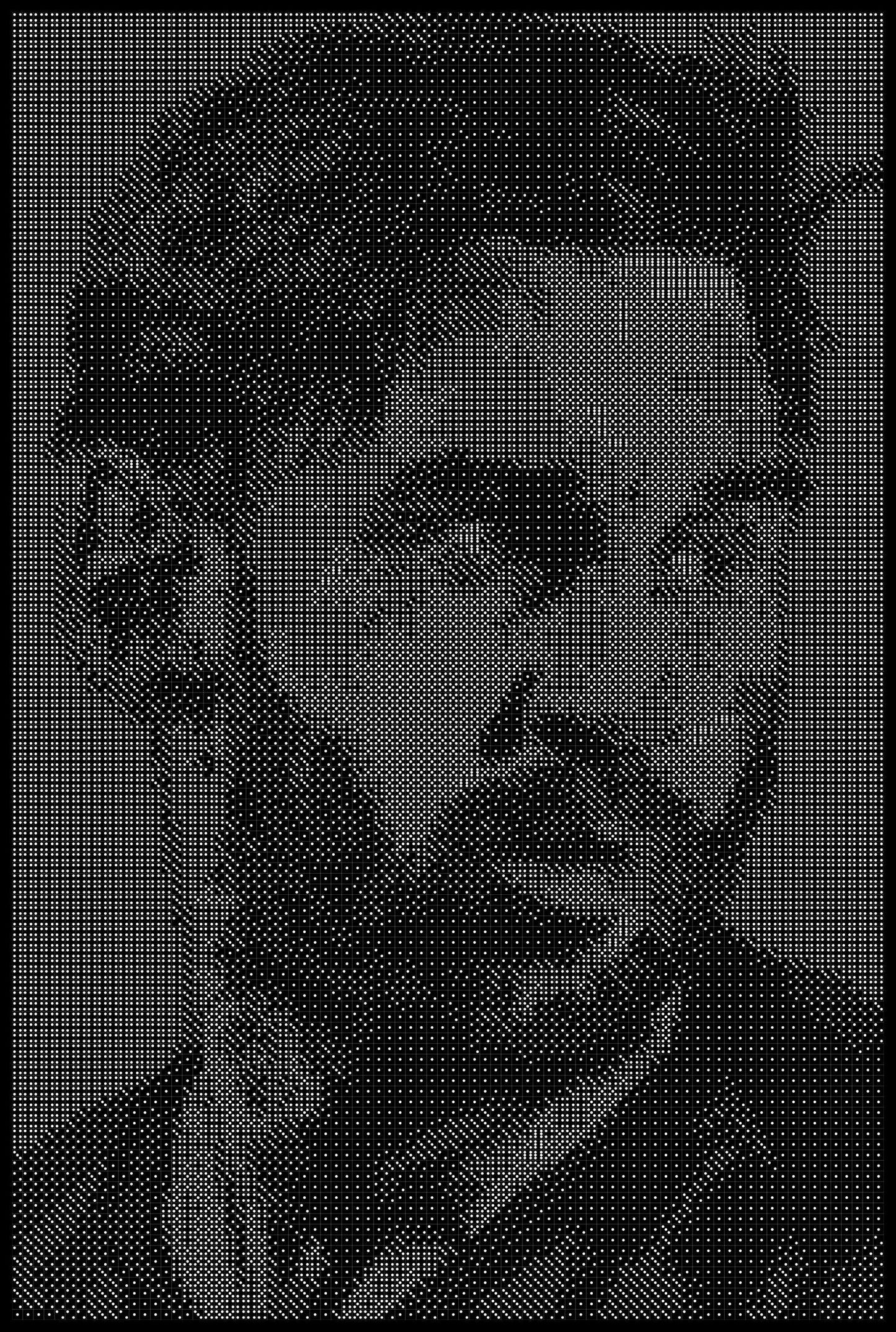 Messi 4 Dice Art- Handcrafted Dice Mosaic using 10,000+ Dice, Two Size Options