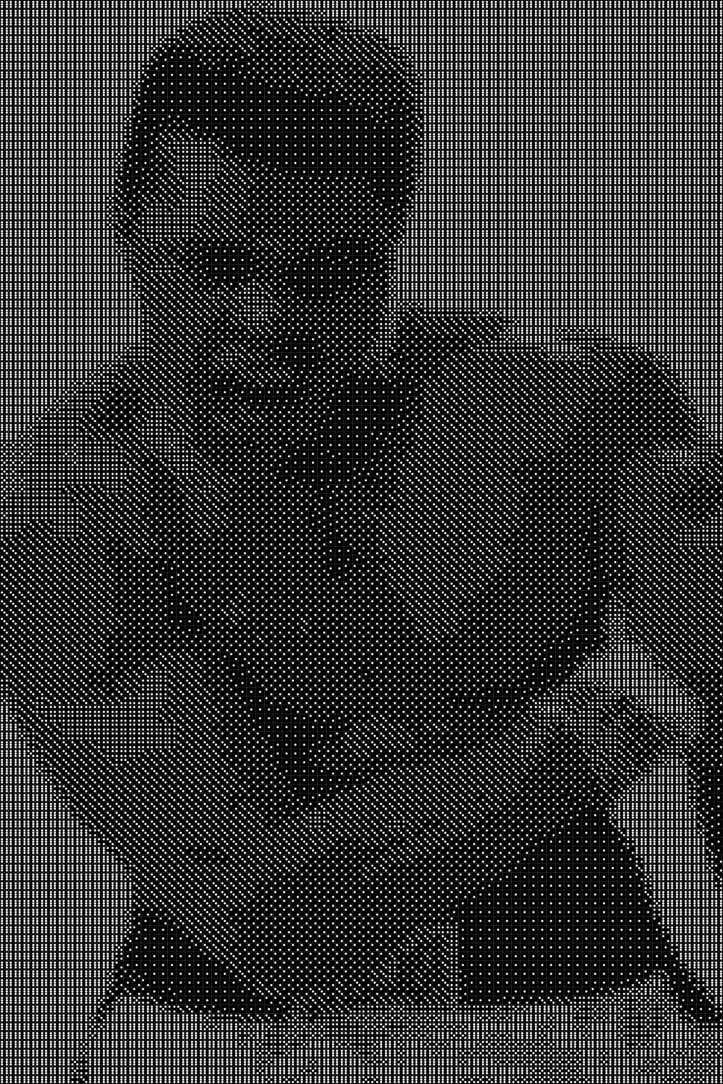 Muhammed Ali 2 Dice Art- Handcrafted Dice Mosaic using 10,000+ Dice, Two Size Options