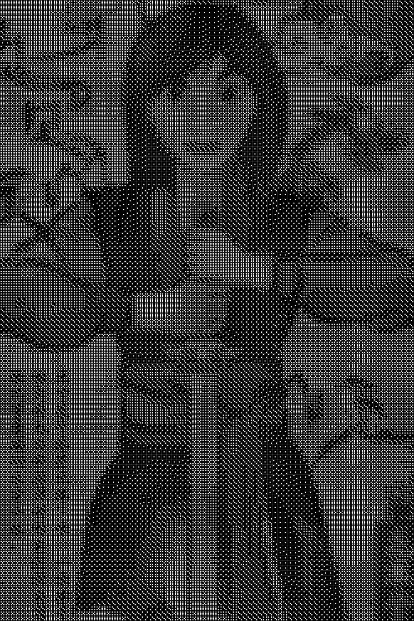 Mulan Dice Art- Handcrafted Dice Mosaic using 10,000+ Dice, Two Size Options