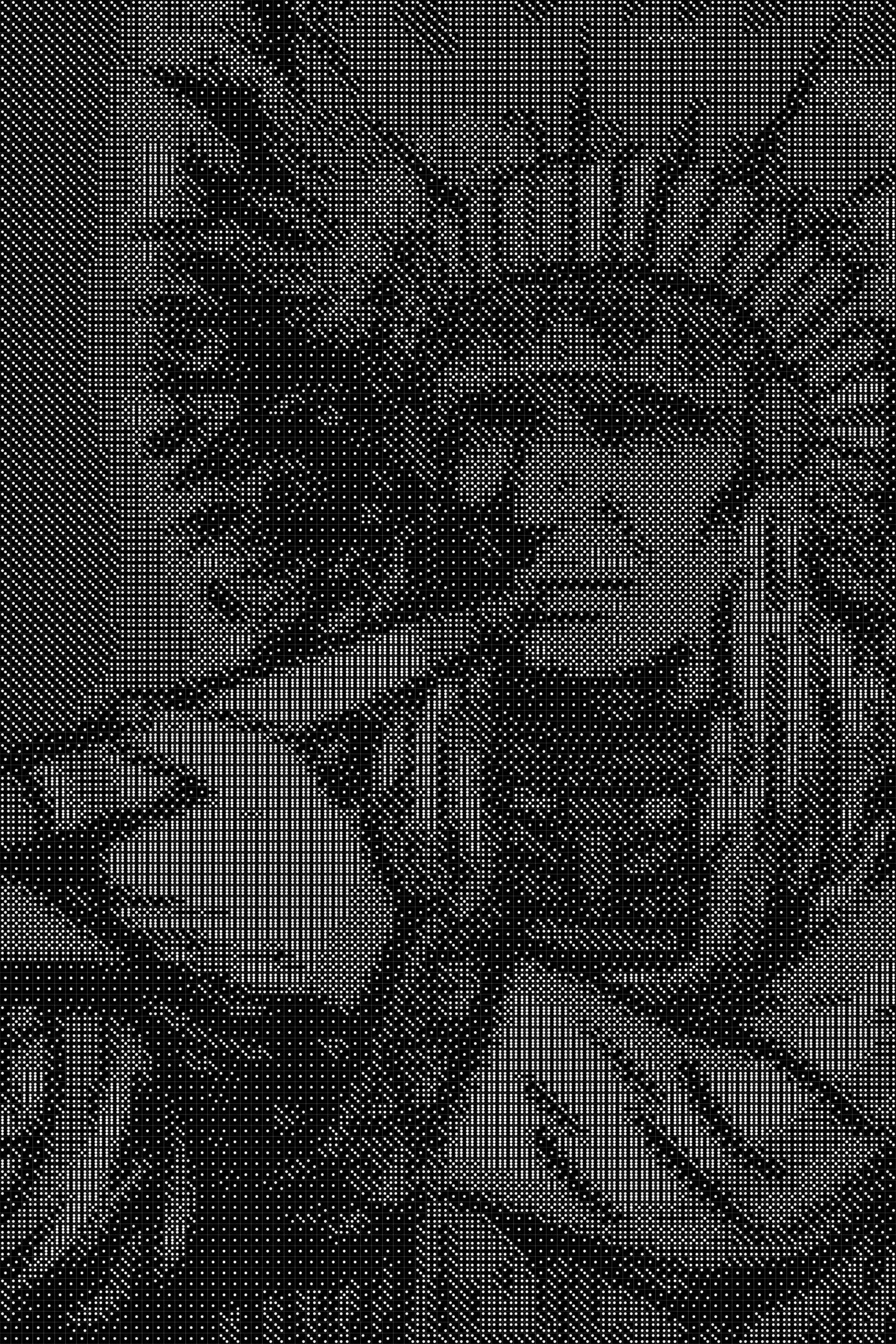 Native American 2 Dice Art- Handcrafted Dice Mosaic using 10,000+ Dice, Two Size Options
