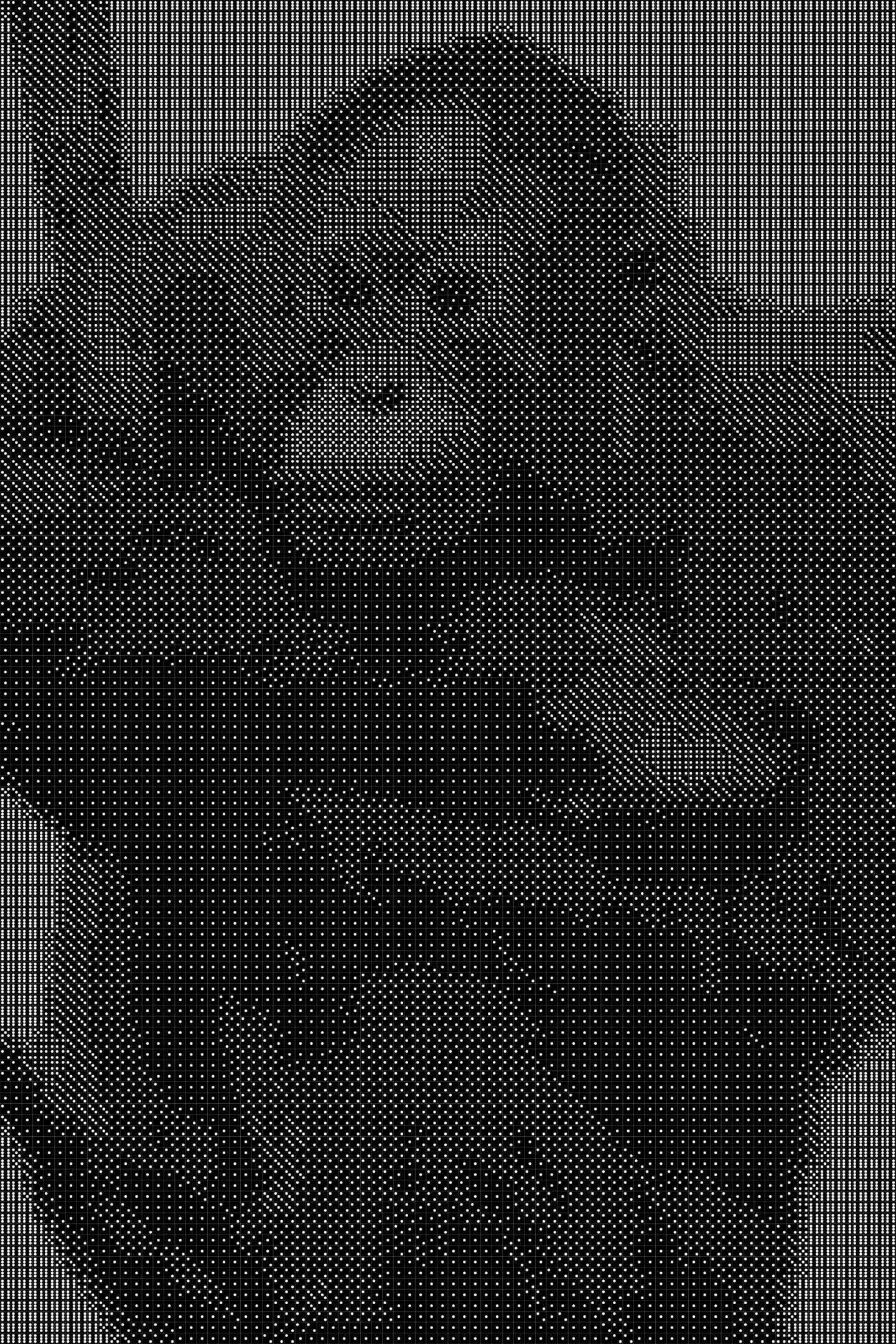 Orangutan Dice Art- Handcrafted Dice Mosaic using 10,000+ Dice, Two Size Options