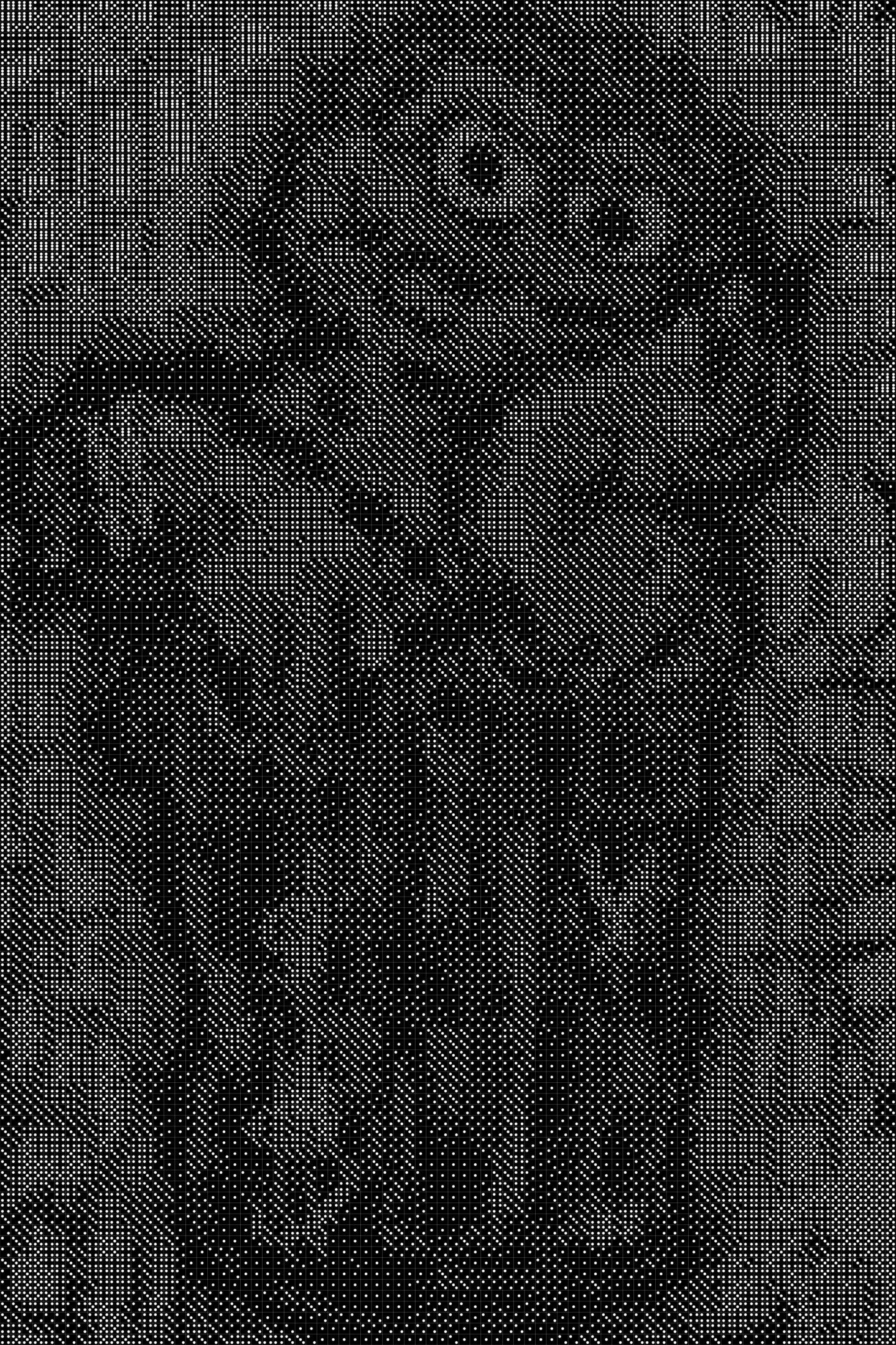 Oscar Grouch Dice Art- Handcrafted Dice Mosaic using 10,000+ Dice, Two Size Options