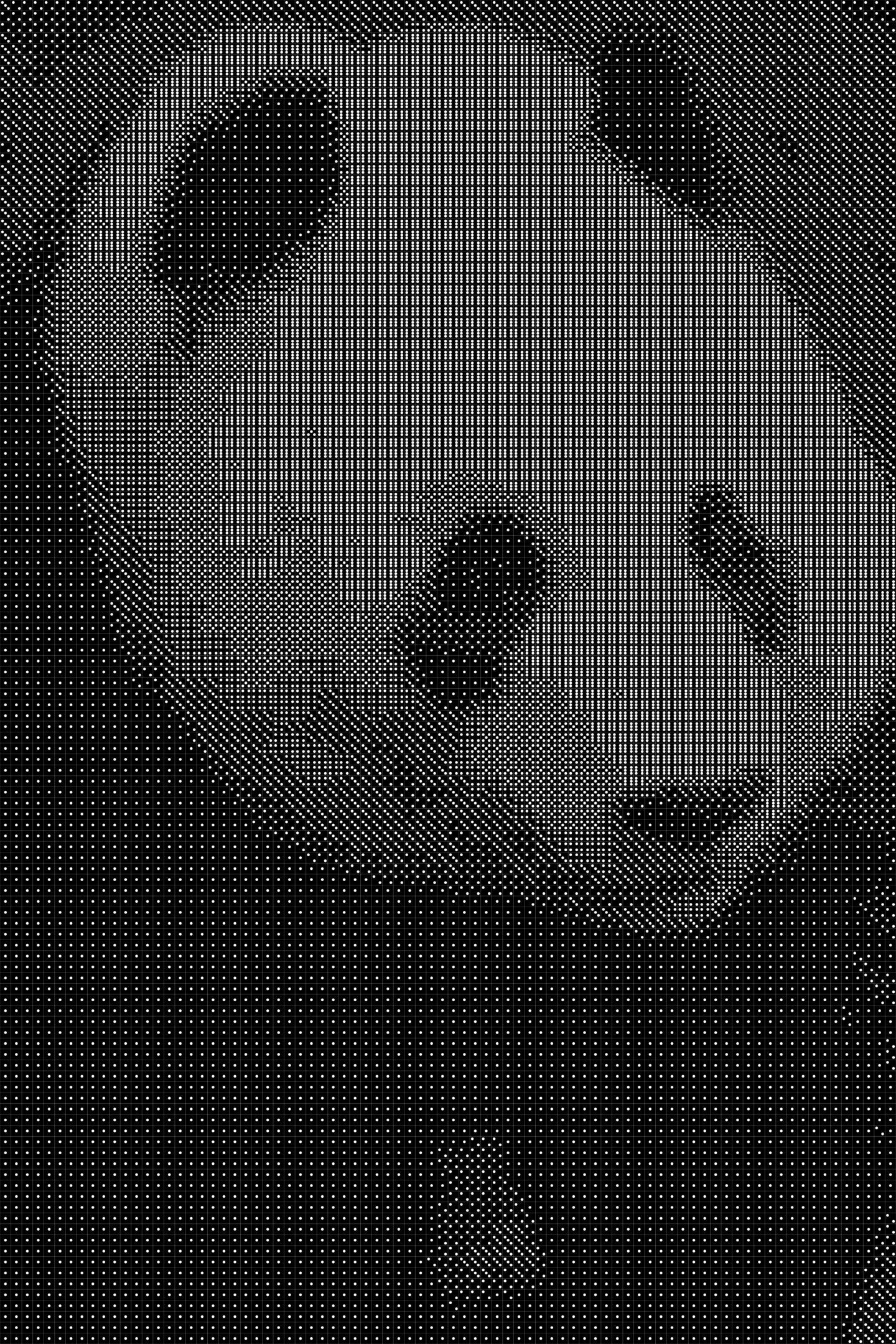 Panda Dice Art- Handcrafted Dice Mosaic using 10,000+ Dice, Two Size Options