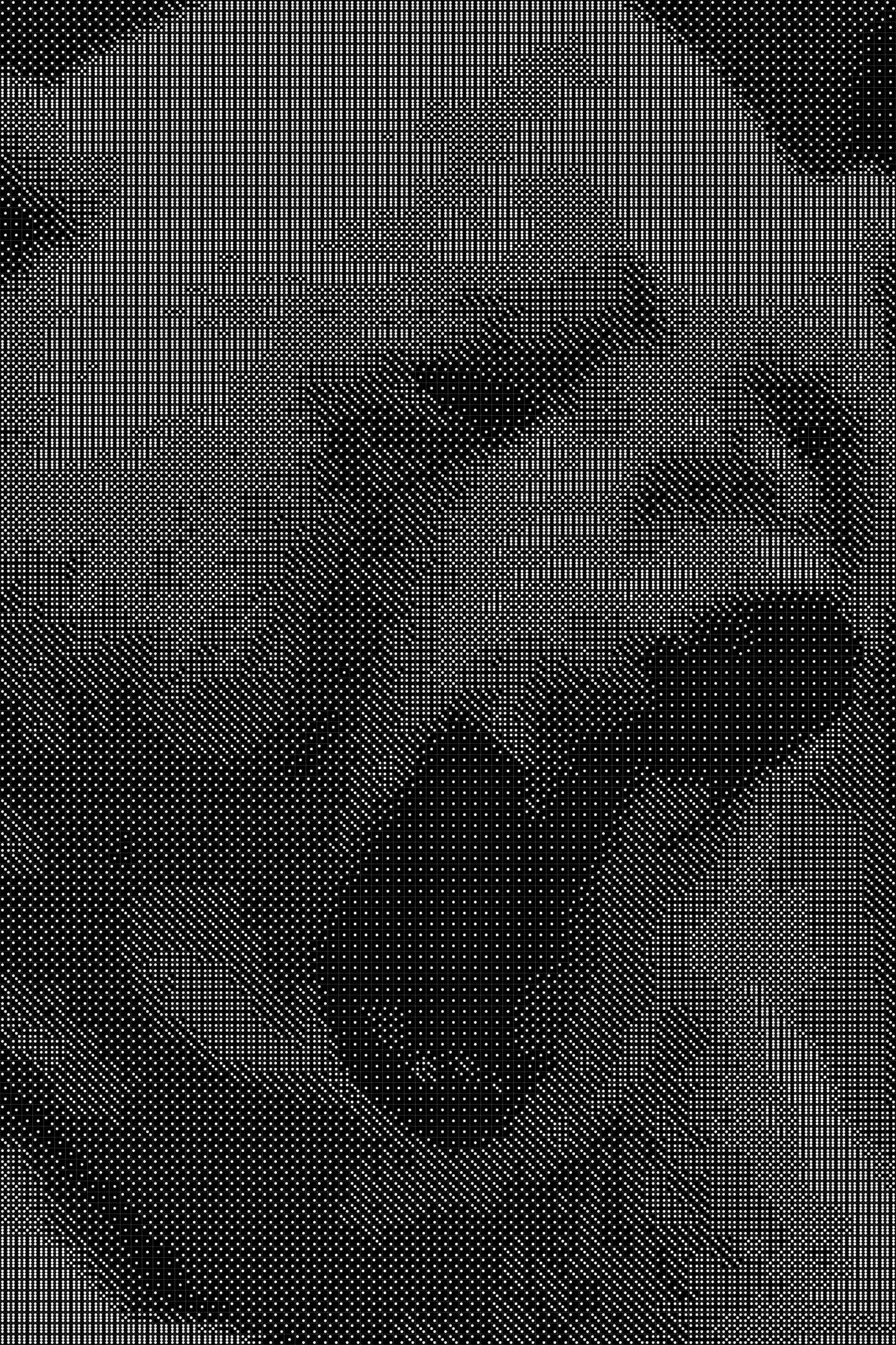 Polarbear 1 Dice Art- Handcrafted Dice Mosaic using 10,000+ Dice, Two Size Options