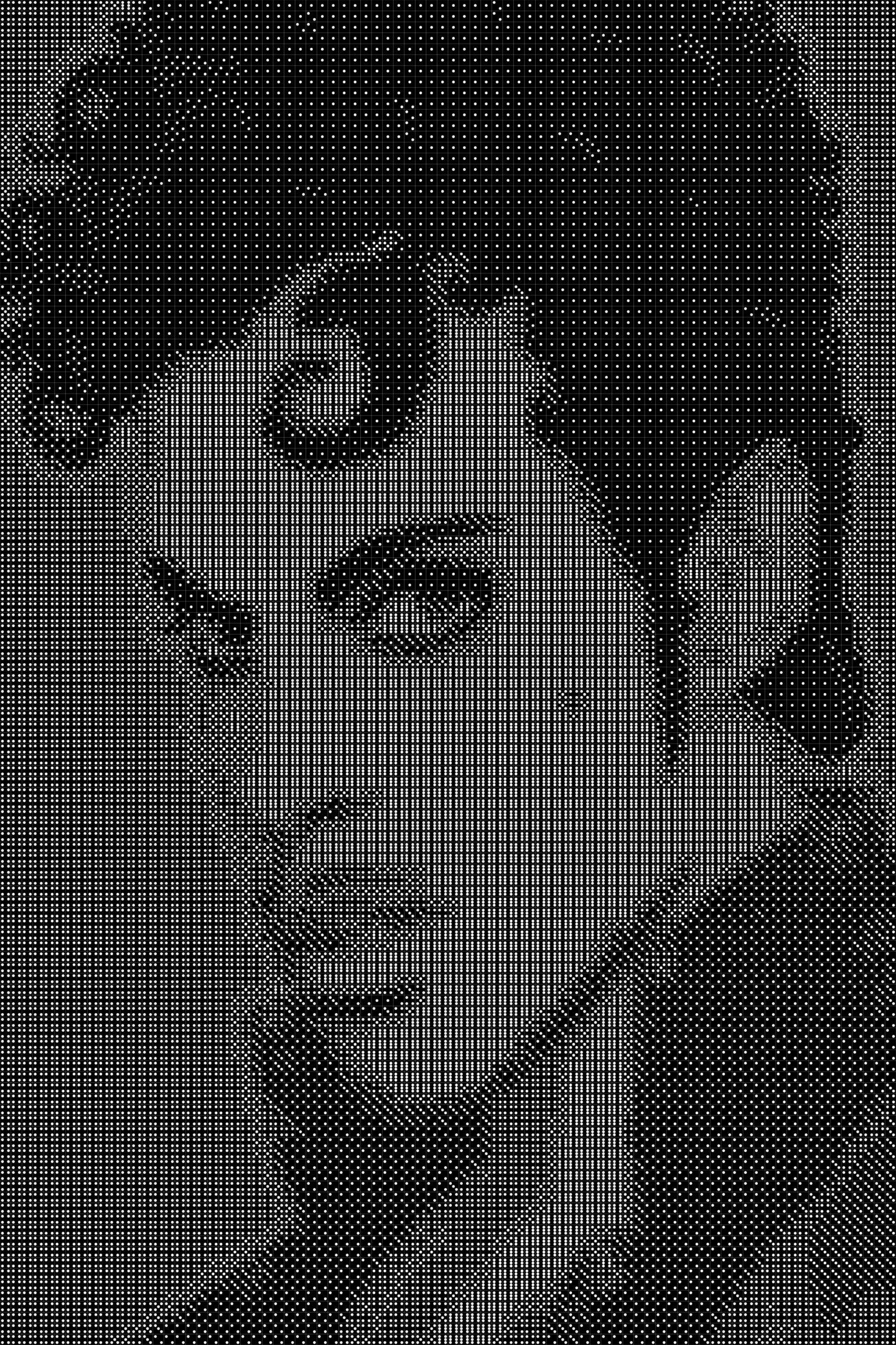 Prince 2 Dice Art- Handcrafted Dice Mosaic using 10,000+ Dice, Two Size Options