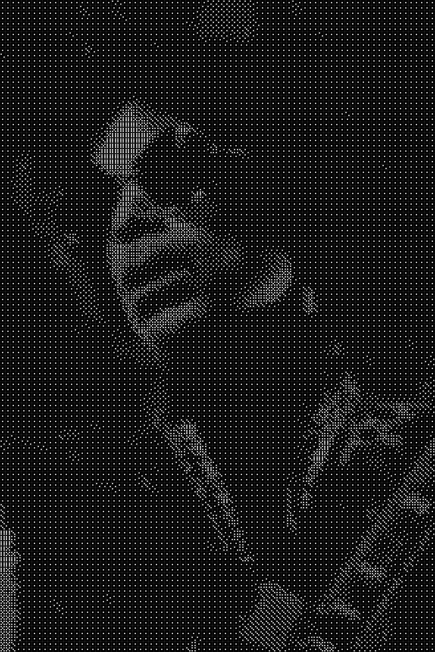 Prince Dice Art- Handcrafted Dice Mosaic using 10,000+ Dice, Two Size Options