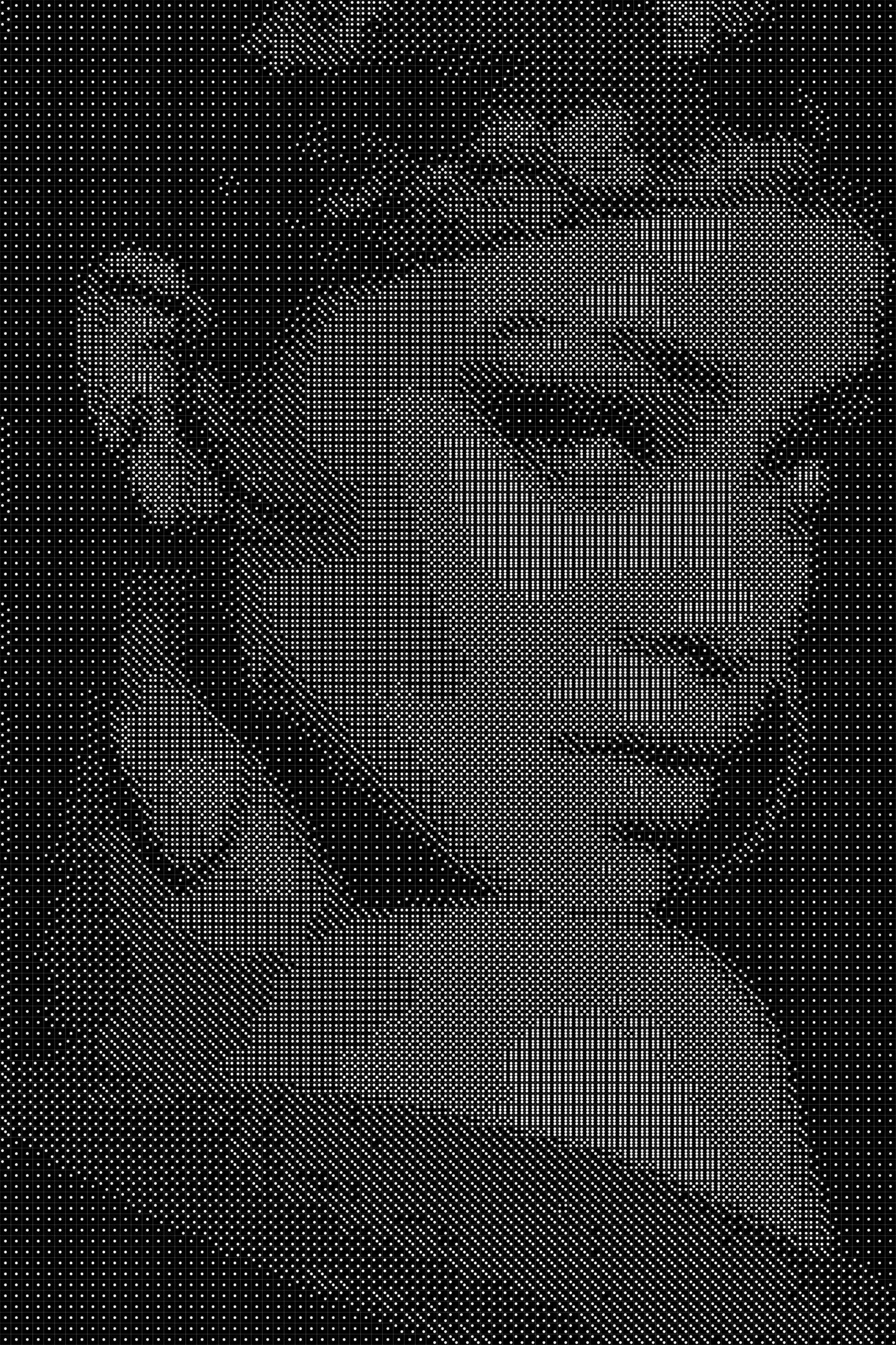 Rihanna 3 Dice Art- Handcrafted Dice Mosaic using 10,000+ Dice, Two Size Options