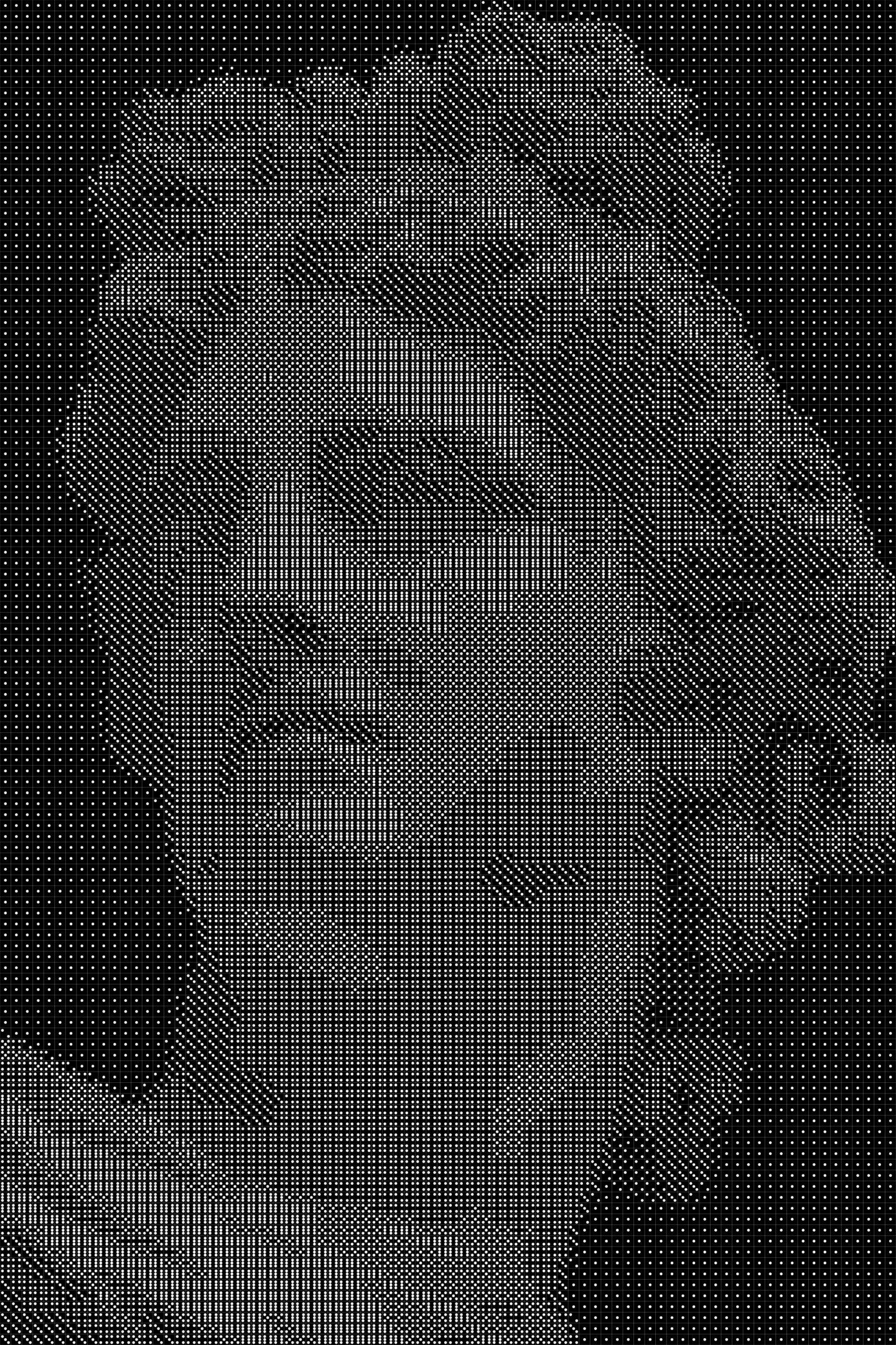 Roman Sculpture Dice Art- Handcrafted Dice Mosaic using 10,000+ Dice, Two Size Options