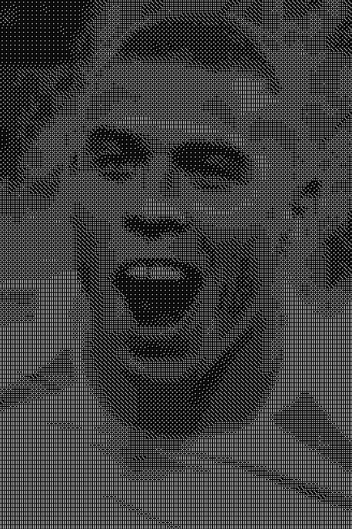 Ronaldo Dice Art- Handcrafted Dice Mosaic using 10,000+ Dice, Two Size Options