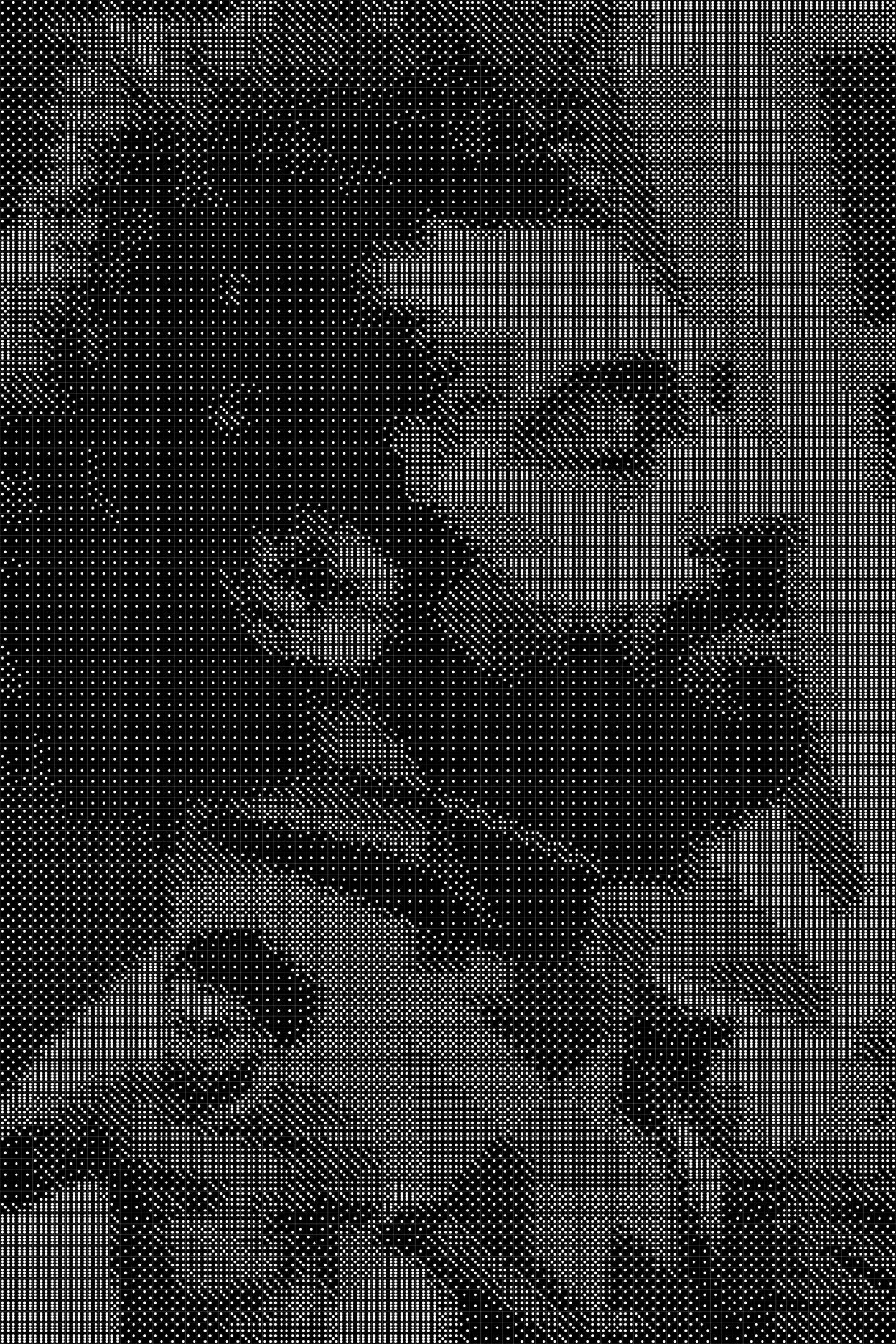 Salah Dice Art- Handcrafted Dice Mosaic using 10,000+ Dice, Two Size Options