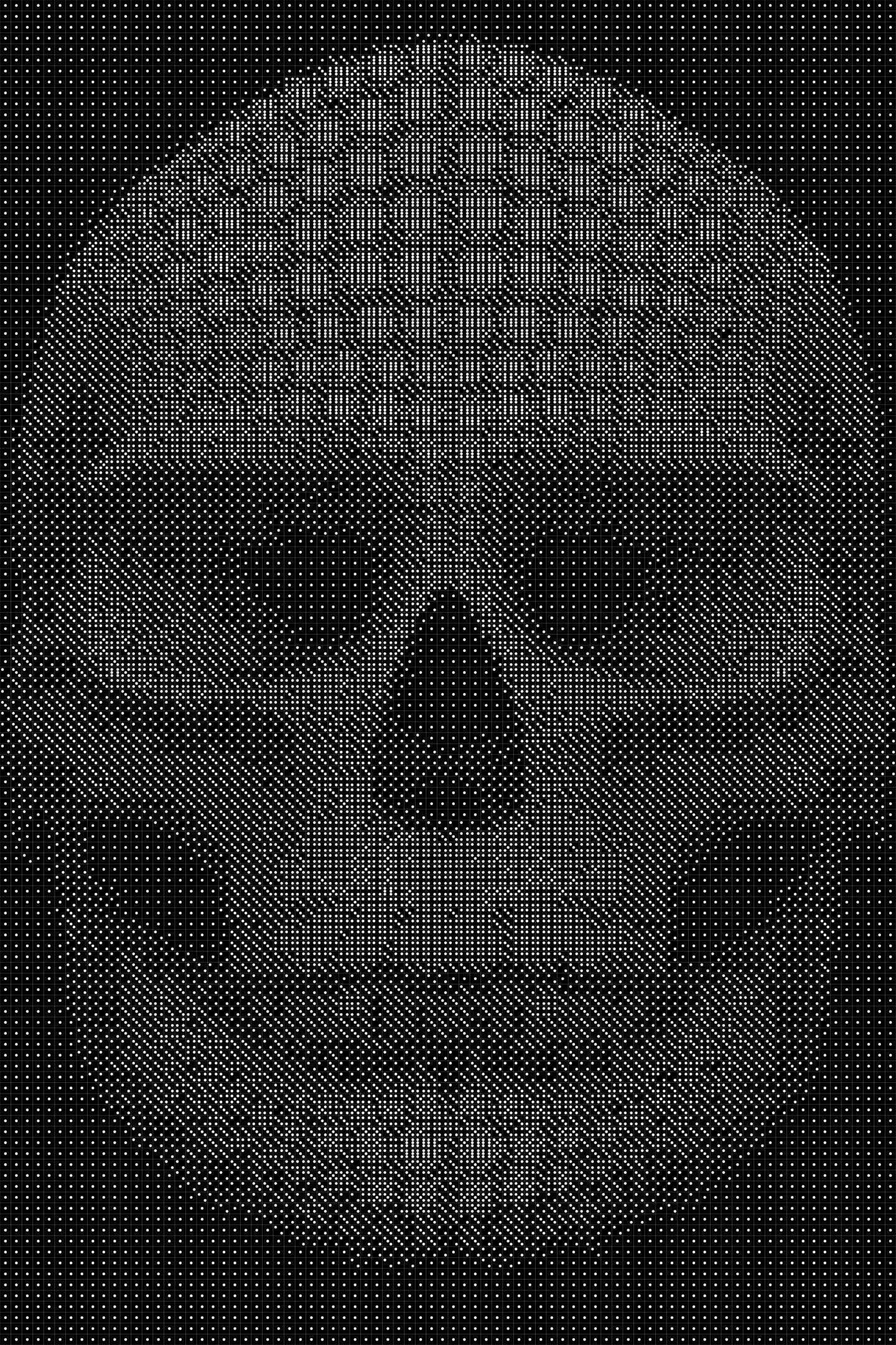 Skull Dice Art- Handcrafted Dice Mosaic using 10,000+ Dice, Two Size Options